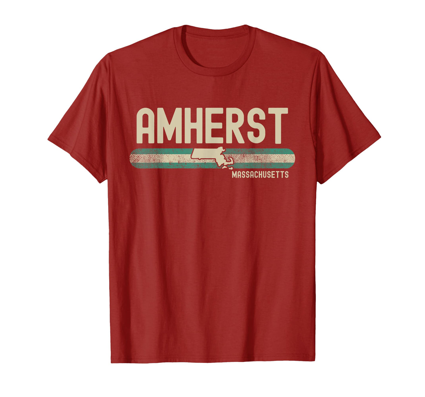 Amherst MA | Massachusetts | Travel & 80s Style T-Shirt