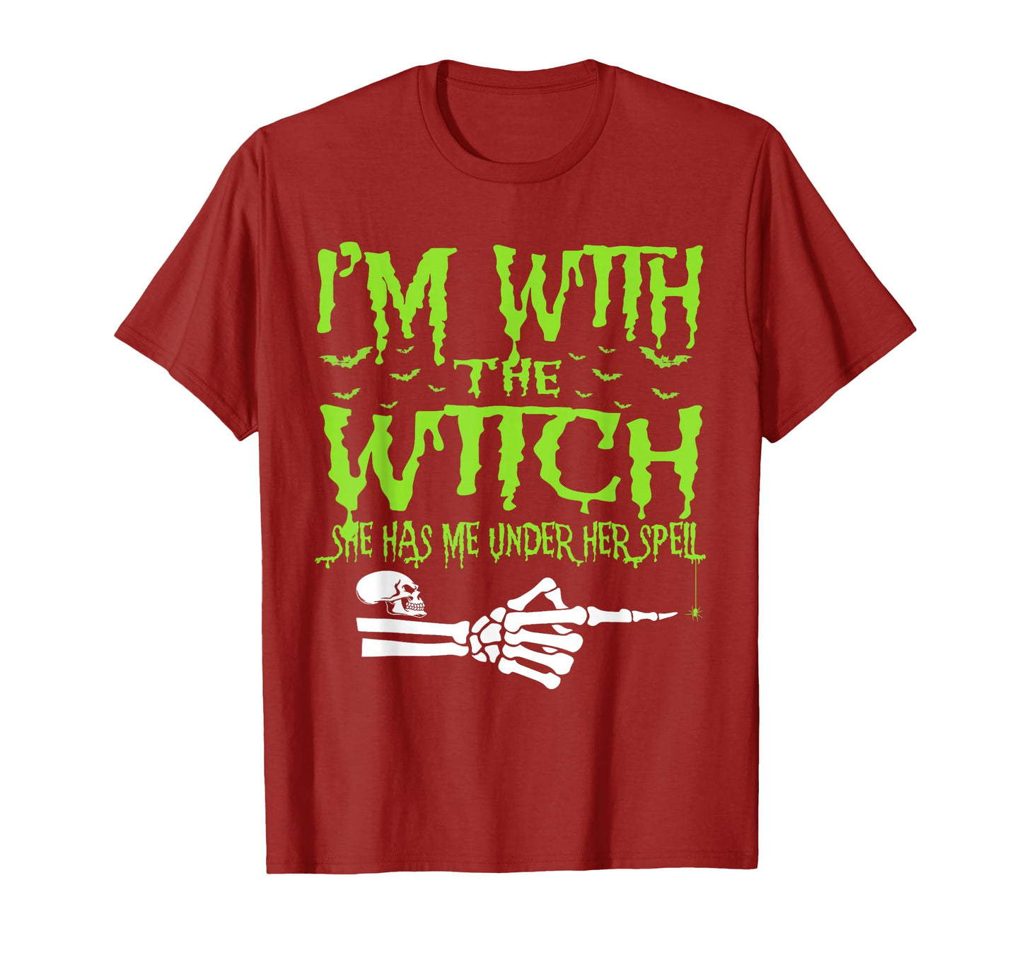 I'm with The Witch Funny Halloween Couple Costume Party T-Shirt