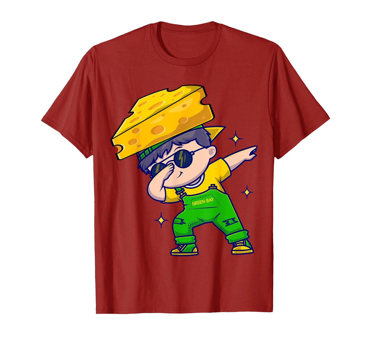 Funny Green Bay Dabbing Cheese hat T-Shirt