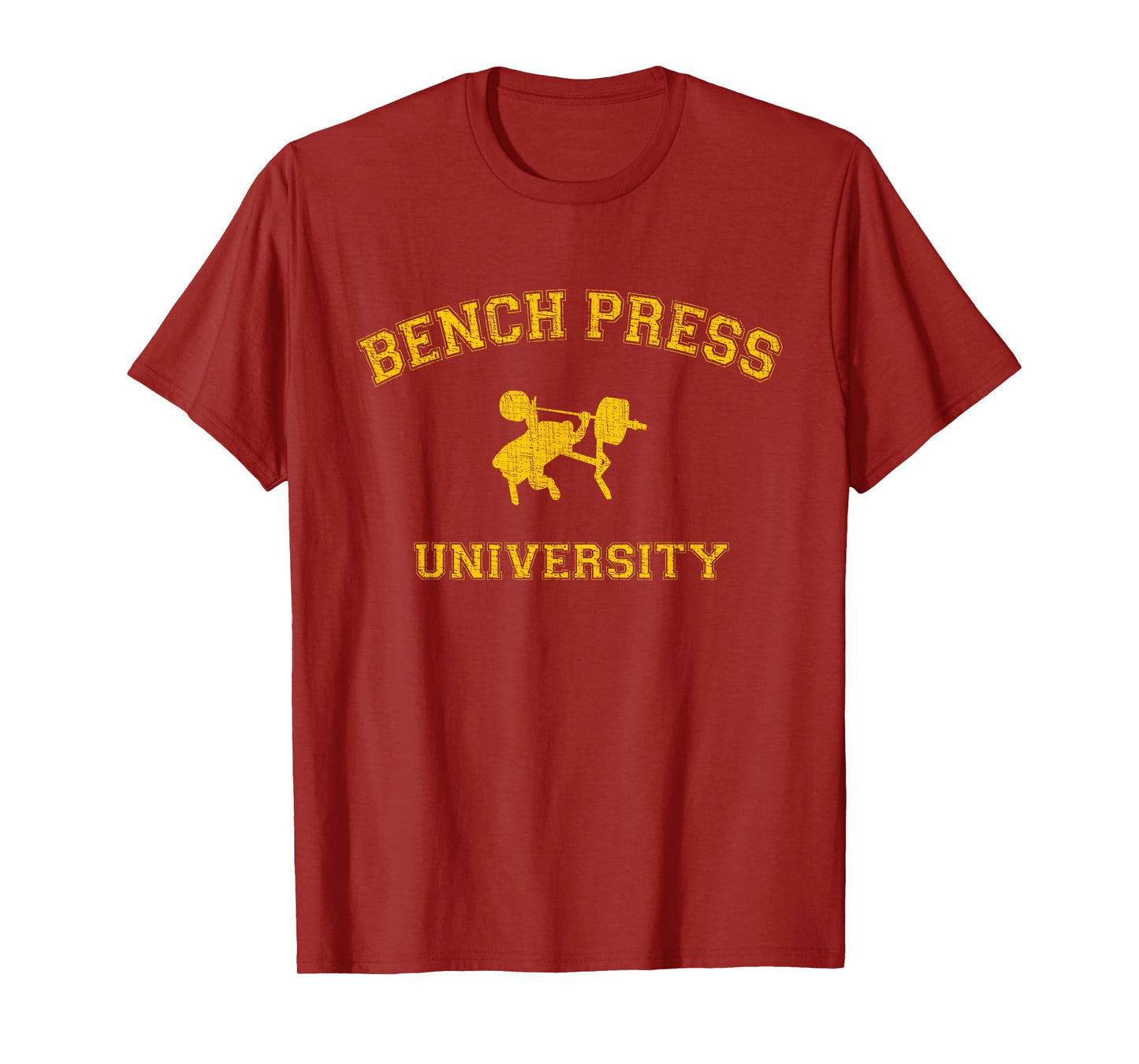 Classic College-style Bench Press University T-Shirt T-Shirt