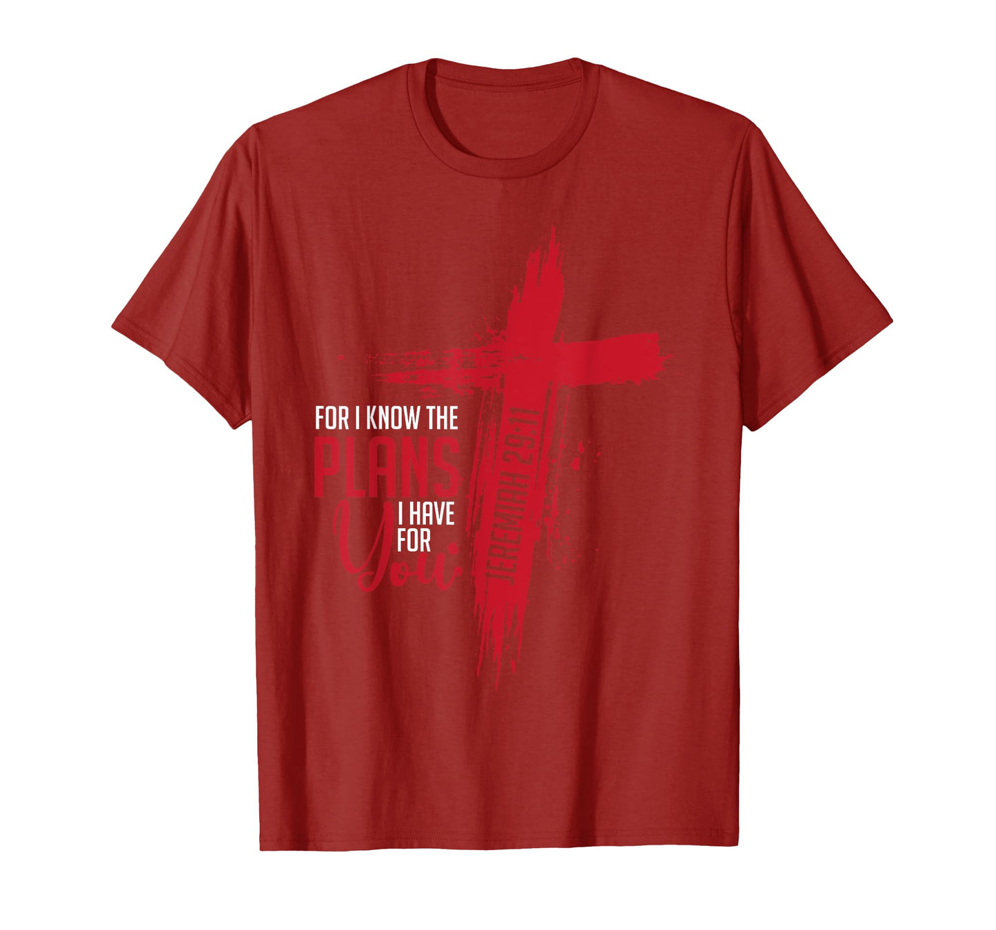 Jeremiah 29:11 Christian Religious Bible Verse Cross T-Shirt