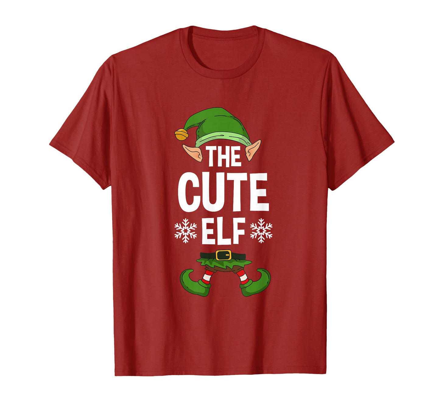 The Cute Elf Party Family Group Matching X-Mas Cutest Saying T-Shirt