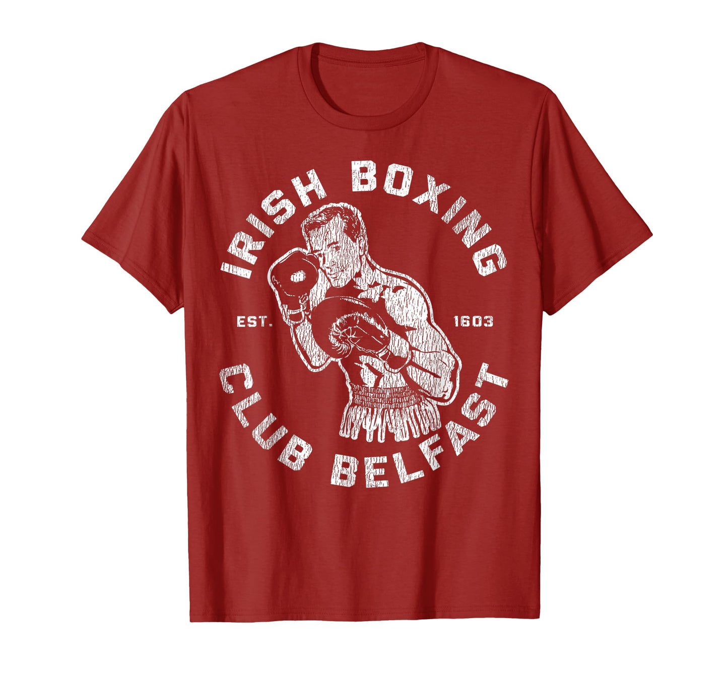 Vintage Irish Boxing Club Belfast Est. 1603 Men Boxer T-Shirt