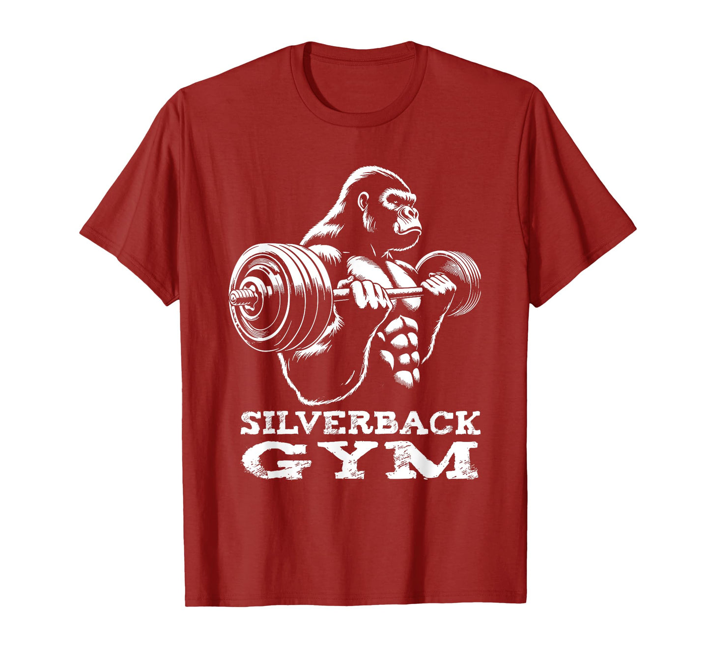 Silverback Gym Gorilla Weightlifting Workout Fitness T-Shirt