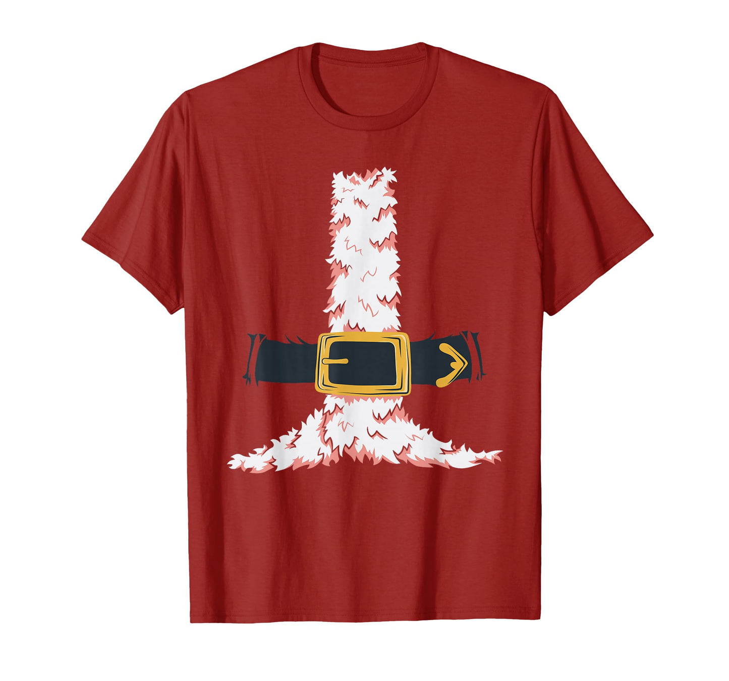 Funny Santa Claus Suit Retro Christmas Jacket Belt T-Shirt