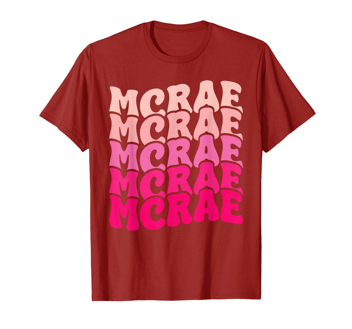 Personalized Name Mcrae I Love Mcrae 80's Groovy T-Shirt