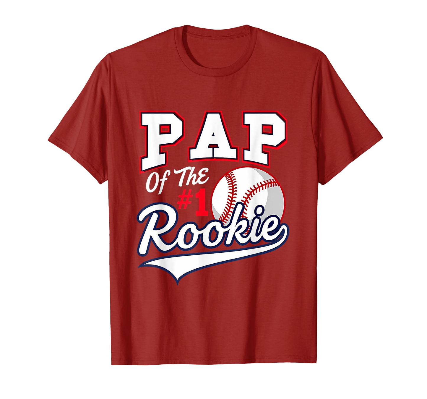 Retro Daddy Pap Of The Number 1 Rookie Baseball T-Shirt