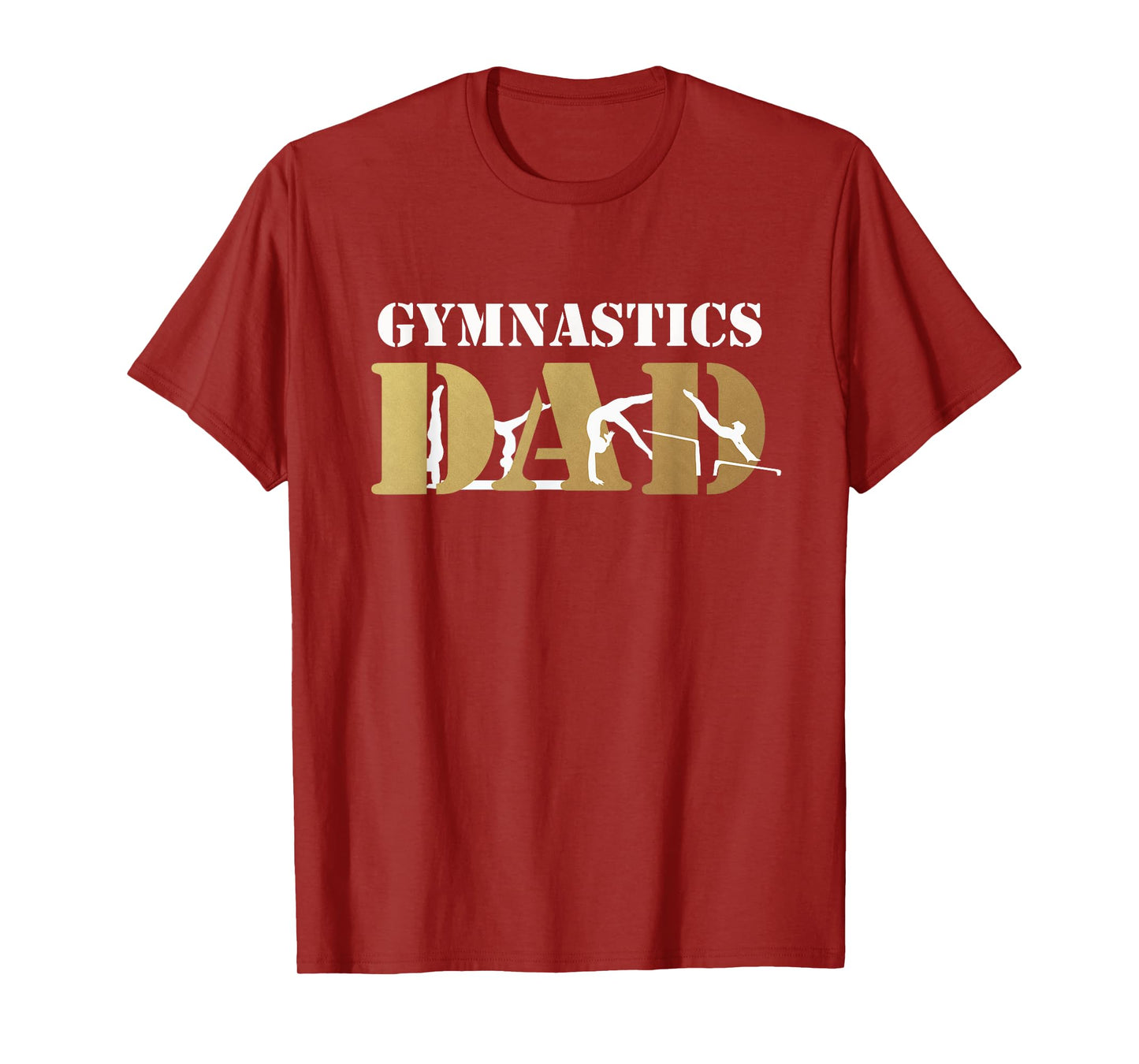 Funny Gift for Men Gymnastics Dad Love Daughter T-Shirt