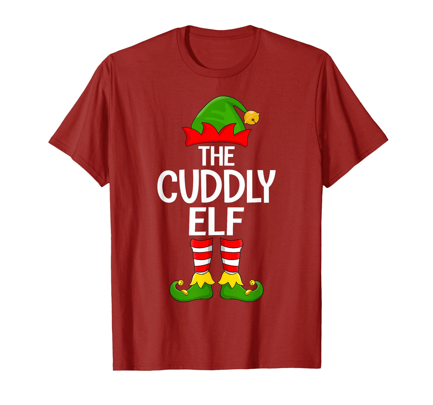Cuddly Elf Xmas Matching Family Elf Squad Christmas T-Shirt