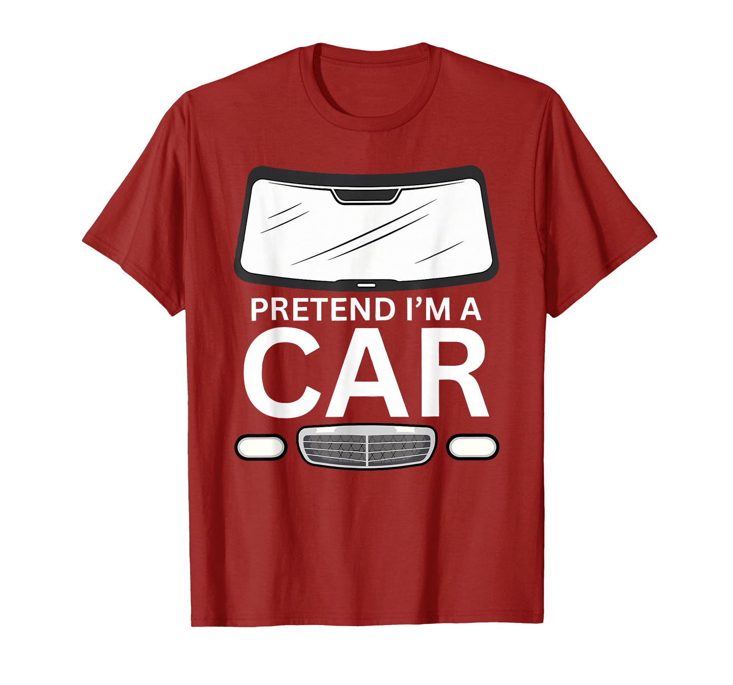 Pretend I'm A Car Costume Funny Halloween Men Women Kids T-Shirt