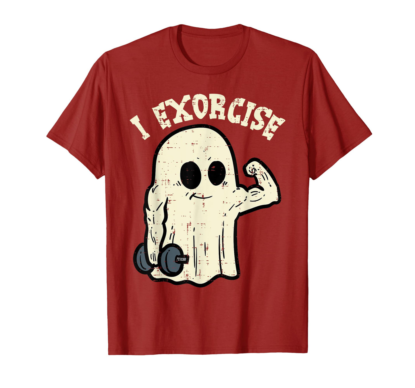 Halloween Gym Ghost I Exorcise Fun Workout Costume Men Women T-Shirt