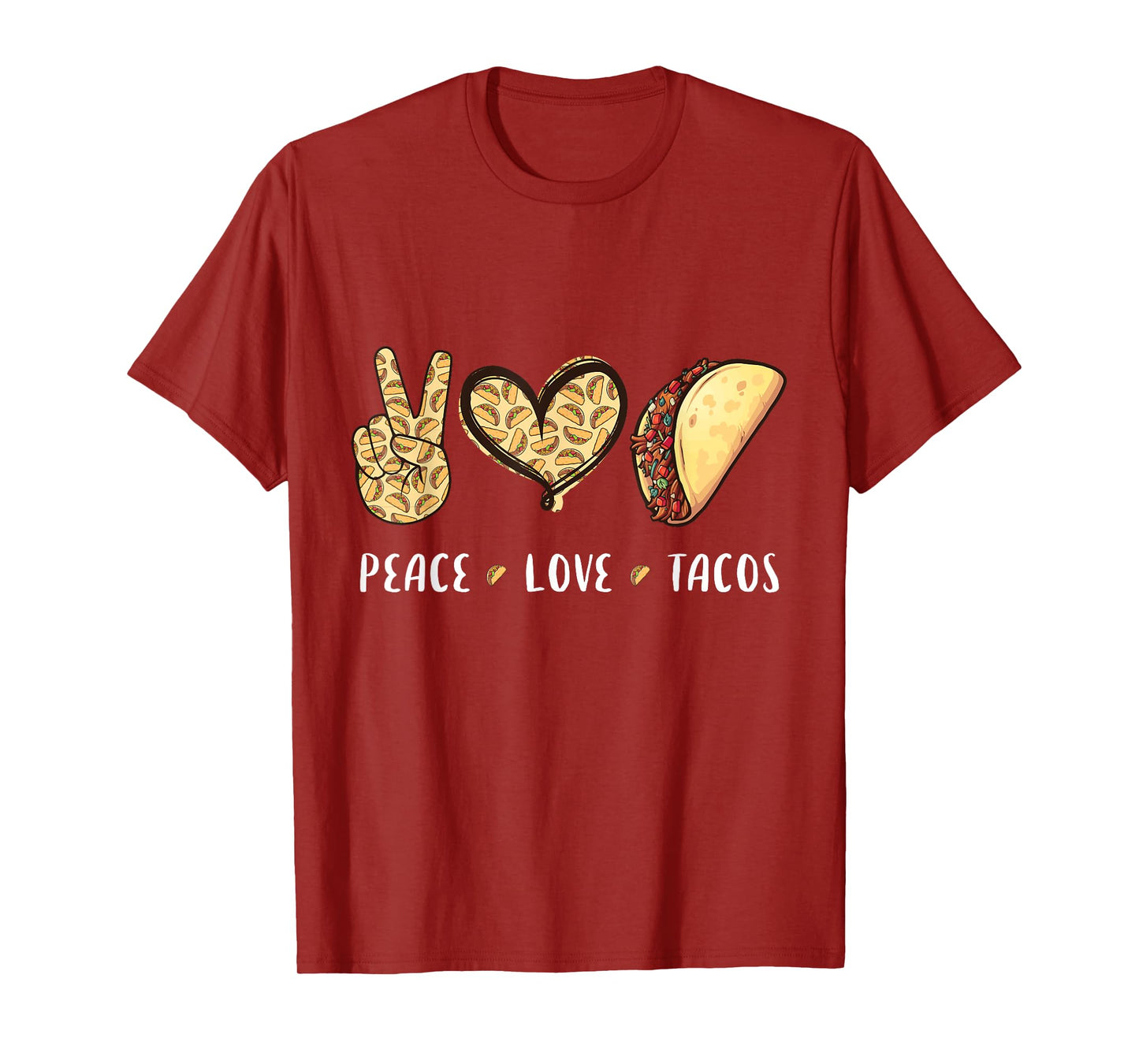 Peace Love Tacos lovers gifts for men women kids boys girls T-Shirt