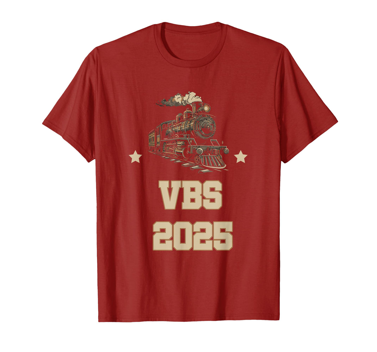 Trains at VBS 2025 Vacation Bible School Railroad VBS Team T-Shirt