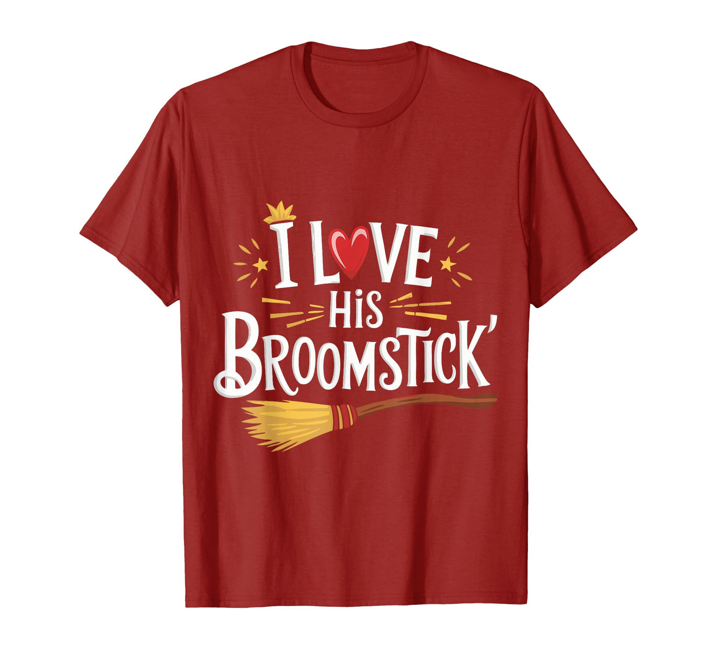 I Love His Broomstick I Love Her Pumpkins T-Shirt