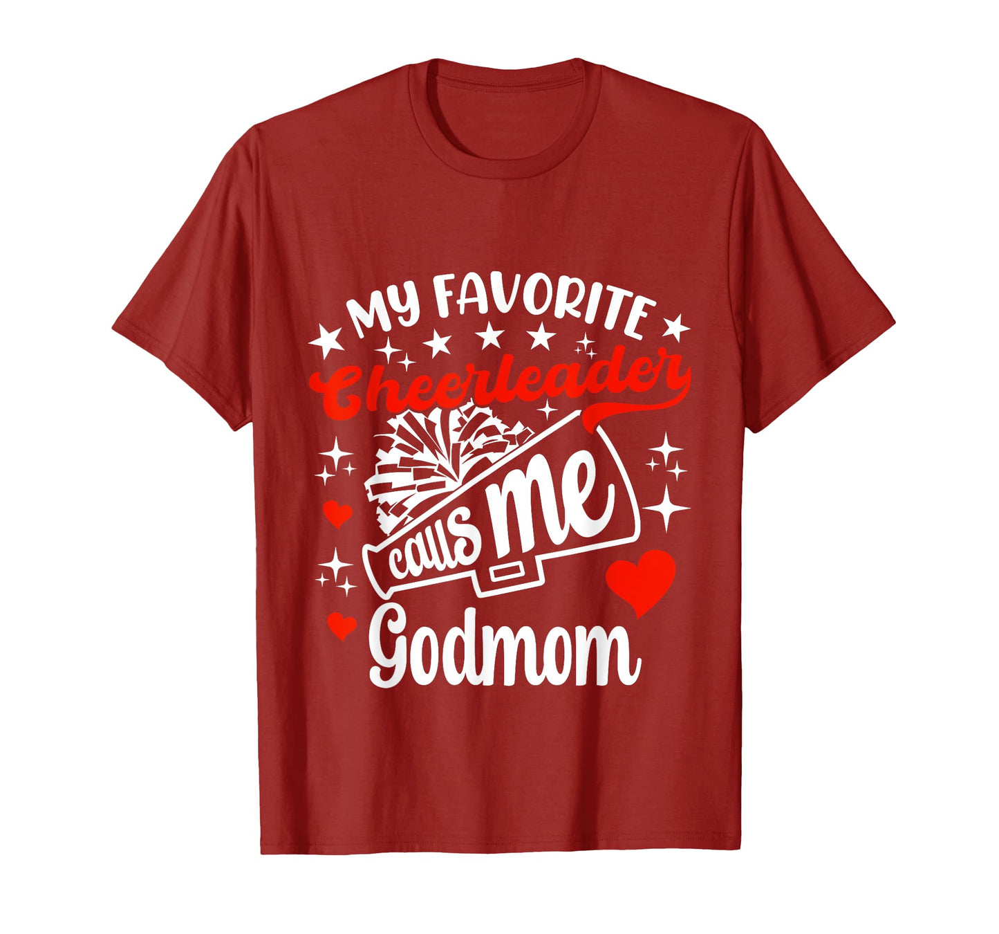 Funny My Favorite Cheerleader Calls Me Godmom Cheerleading T-Shirt