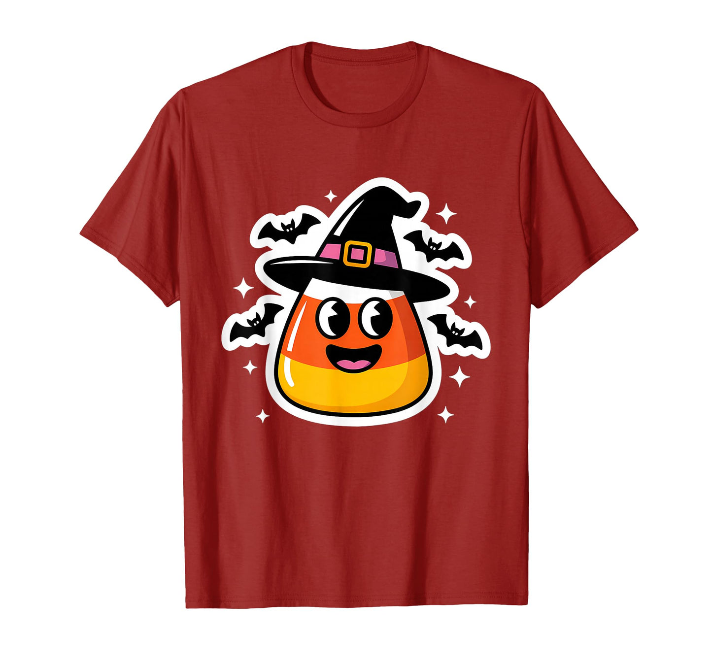Halloween Candy Corn Witch Cute Bat T-Shirt