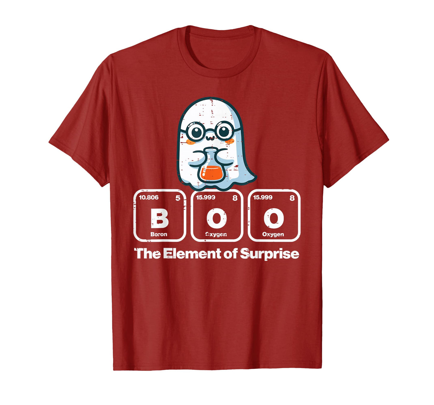 Halloween Ghost Boo Element Surprise Costume Men Women Kids T-Shirt