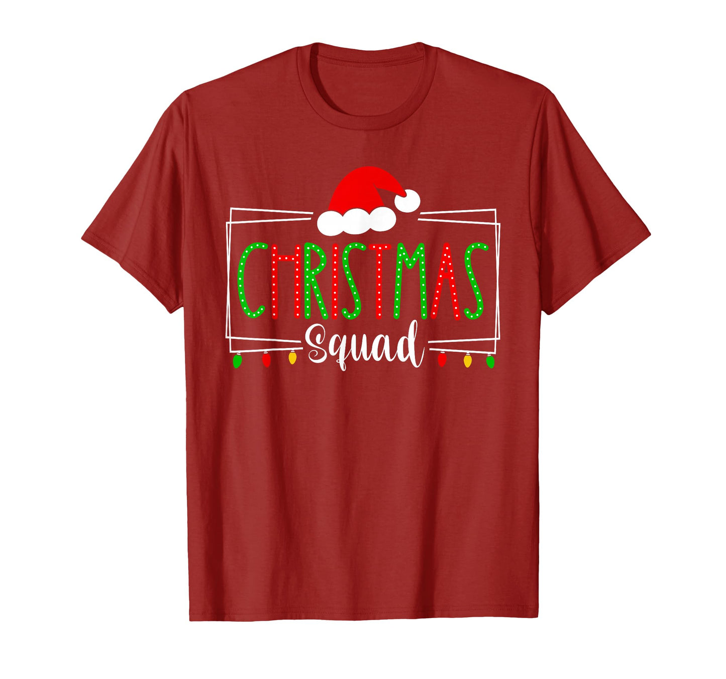 Christmas Squad Xmas Santa Hat Family Matching Pajamas Women T-Shirt