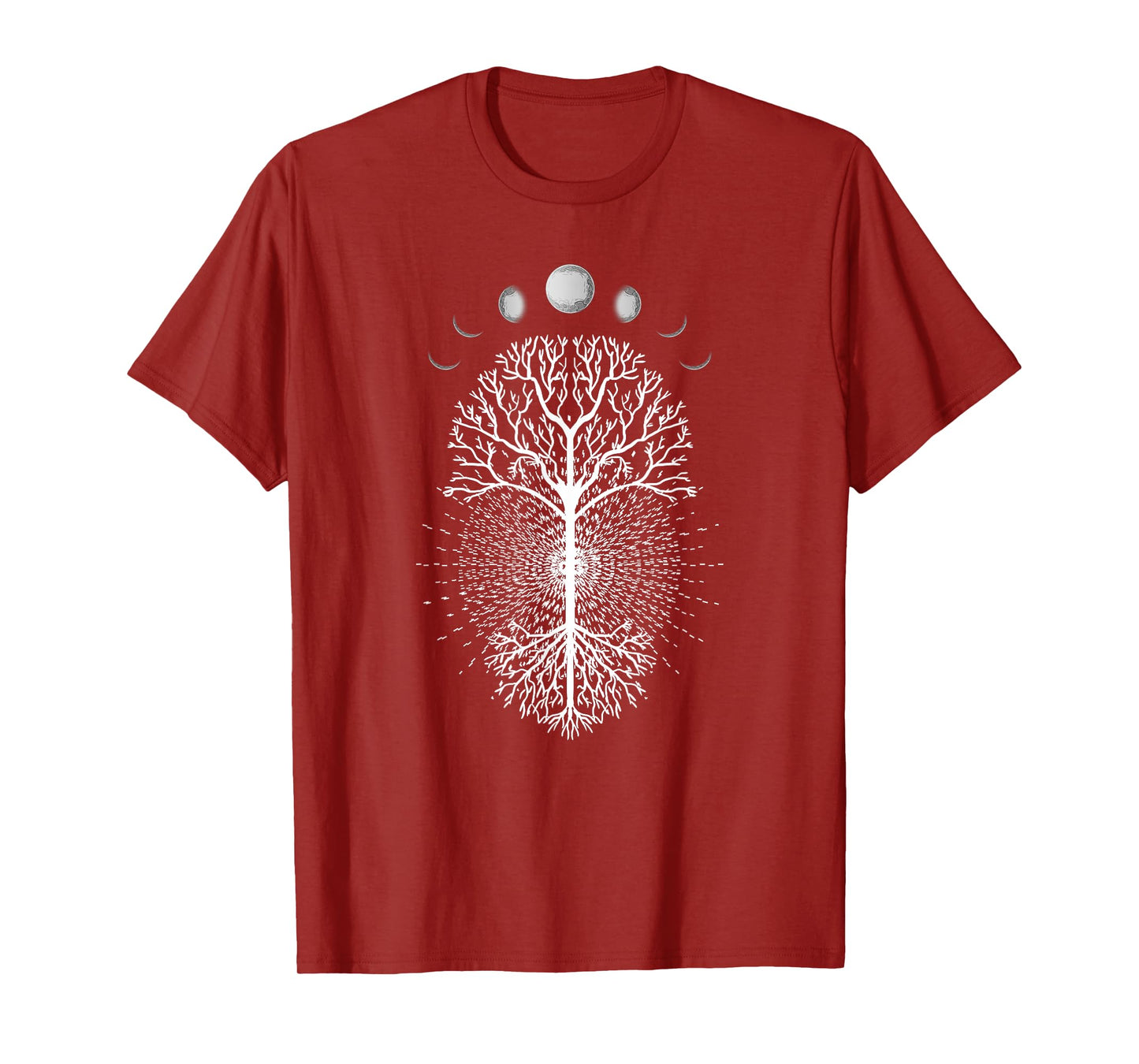 Tree Of Life Moons Phases Cool Meditation Yoga Lover Gift T-Shirt