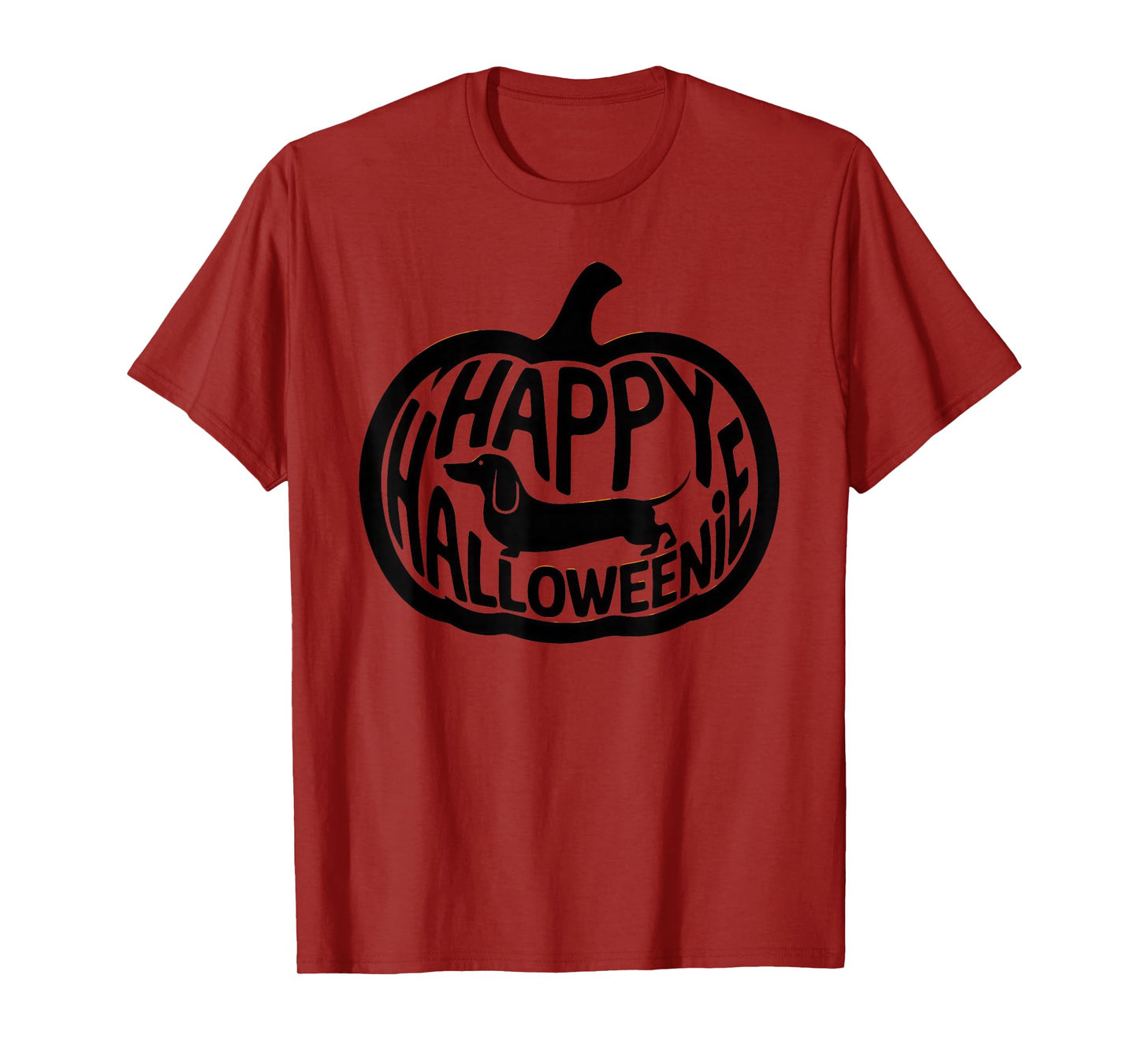 Happy Halloweenie Tshirt Women Men Wiener Monster Party T-Shirt