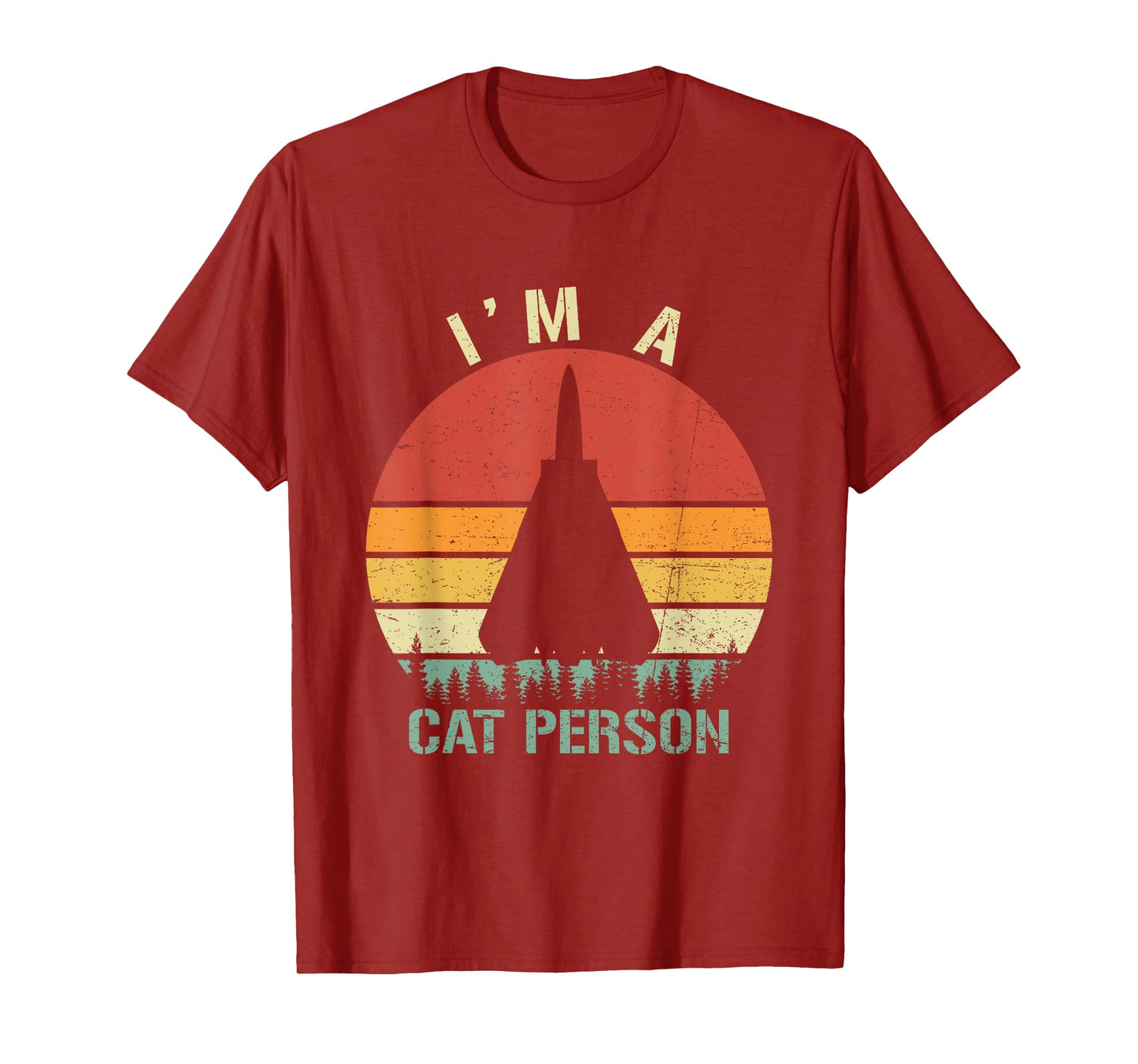 I'm A Cat Person Vintage Retro F-14 Tomcat Fighter Jet T-Shirt