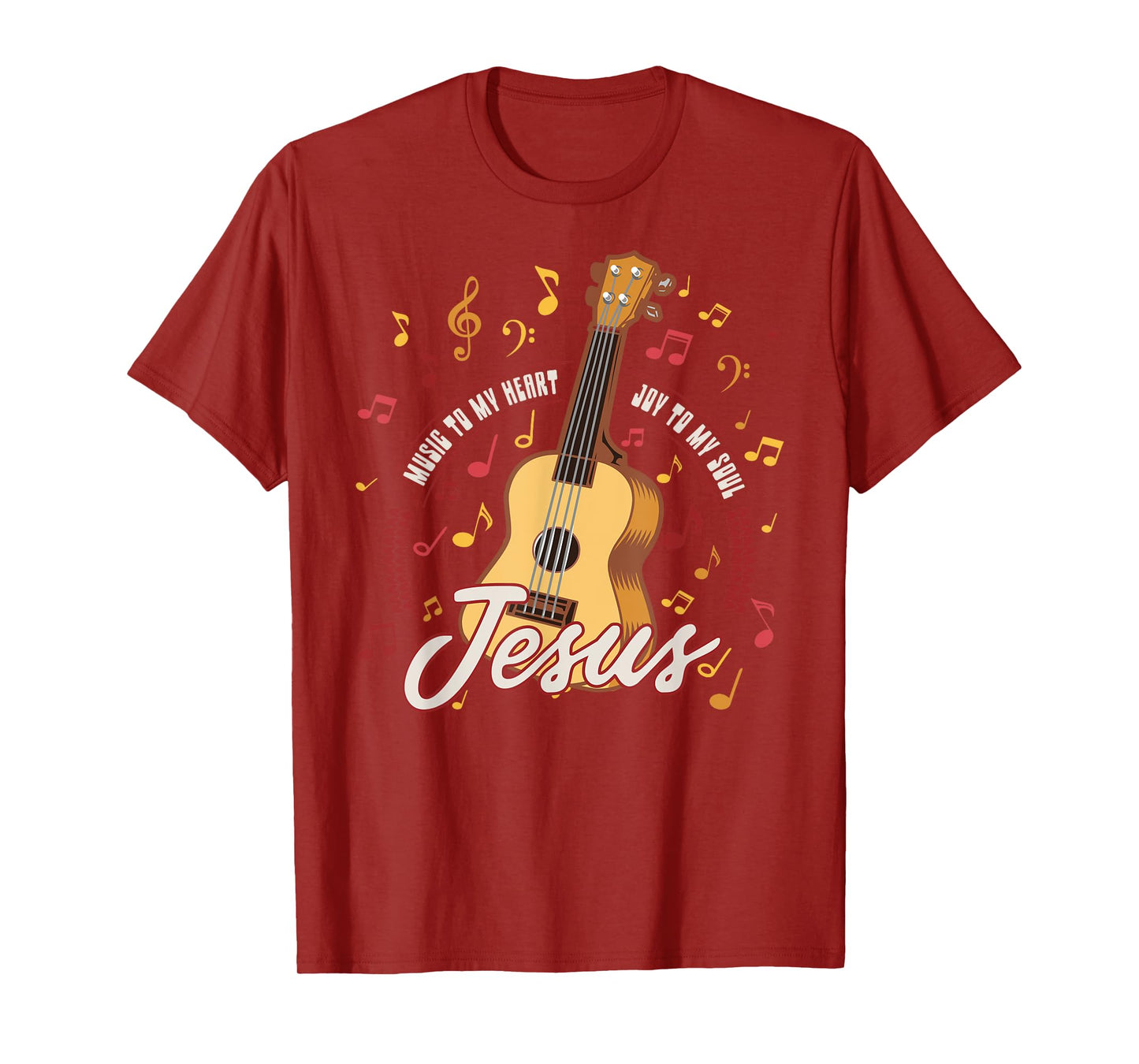 Jesus Is The Music Of My Heart Guitar Christian T-Shirt