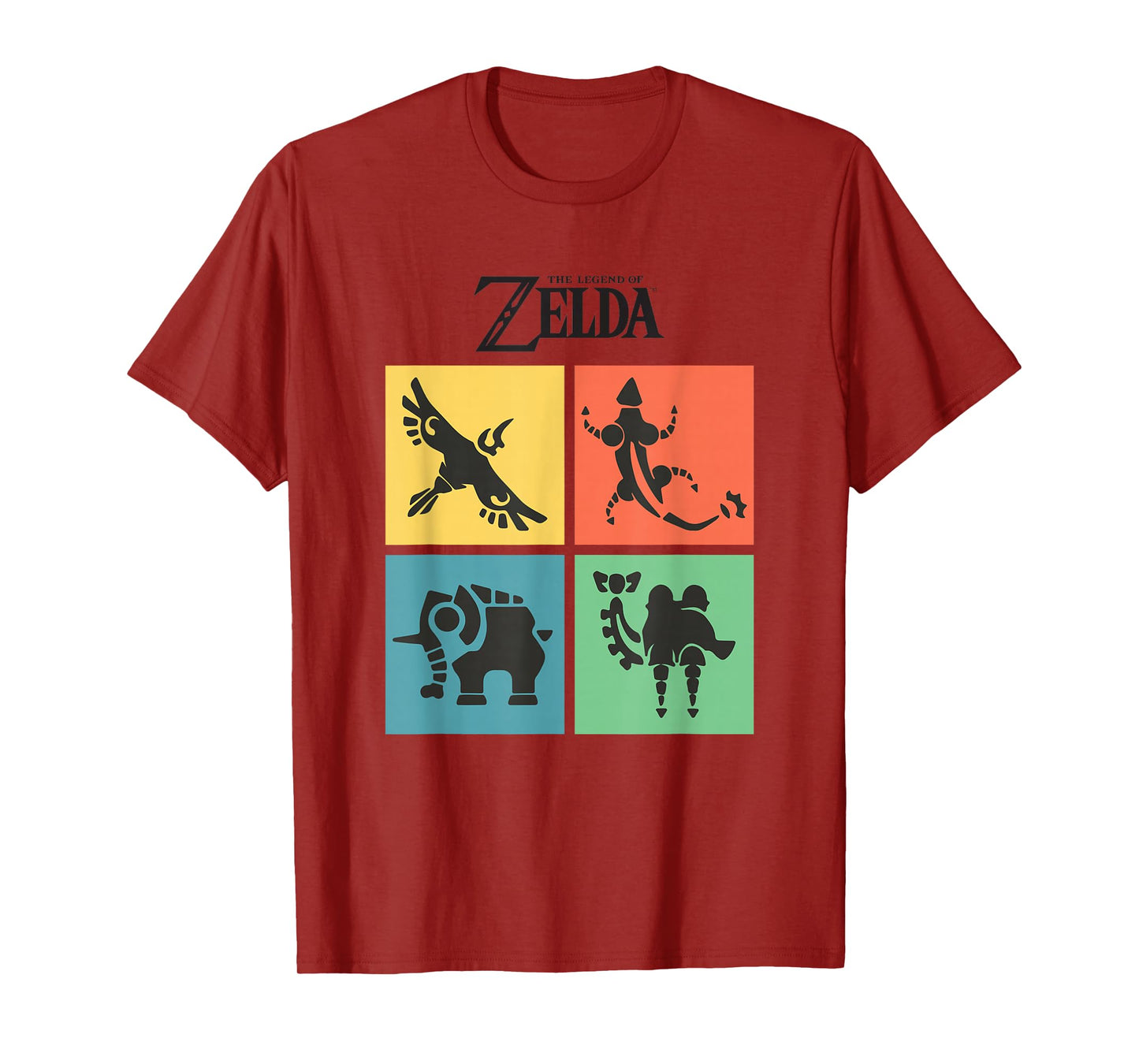 The Legend of Zelda Four Divine Beasts Color Box Up T-Shirt