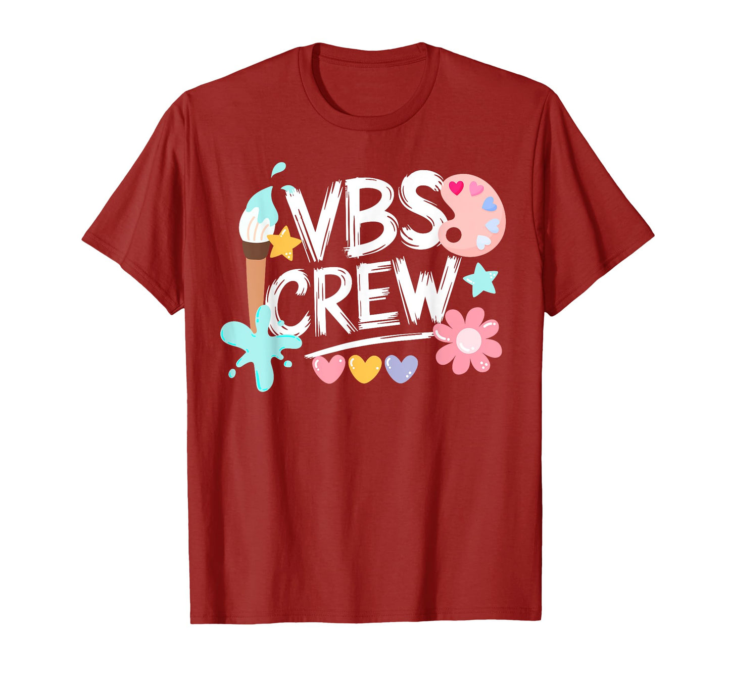 VBS Crew Vacation Bible School Paint Arts VBS Kids Volunteer T-Shirt