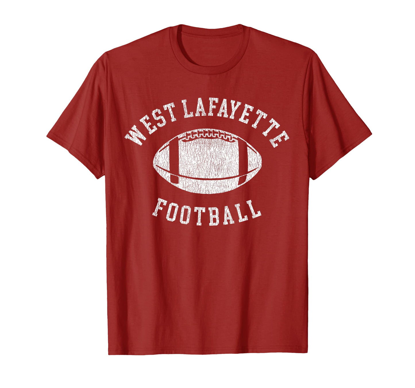 West Lafayette Football Distressed Vintage 80's Throwback T-Shirt