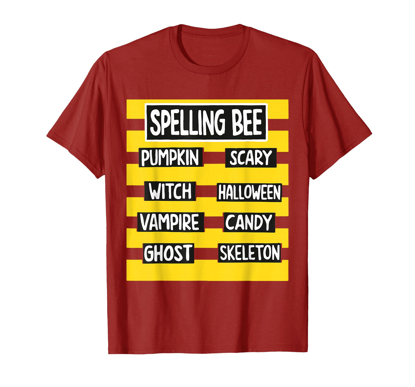 Funny Pun Halloween Costume for Teachers spelling bee T-Shirt