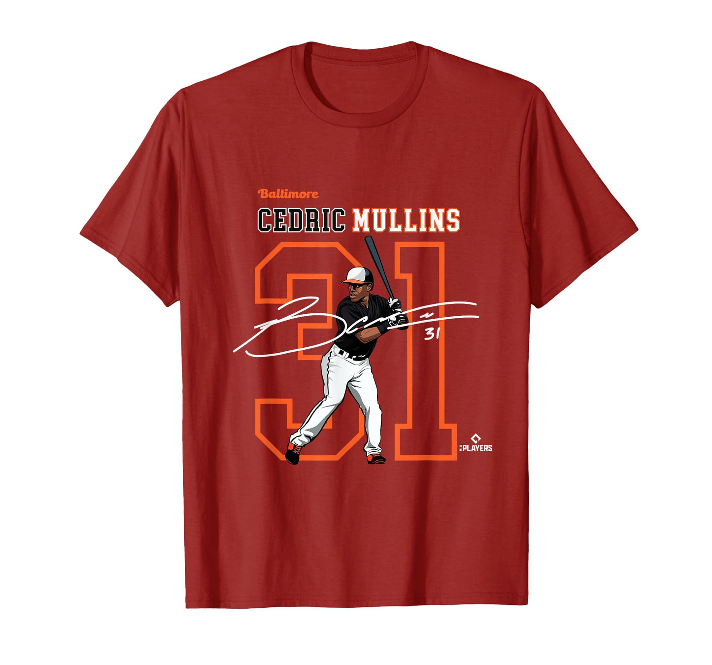 Cedric Mullins | Baltimore Baseball Players | MLBCMS3004 T-Shirt