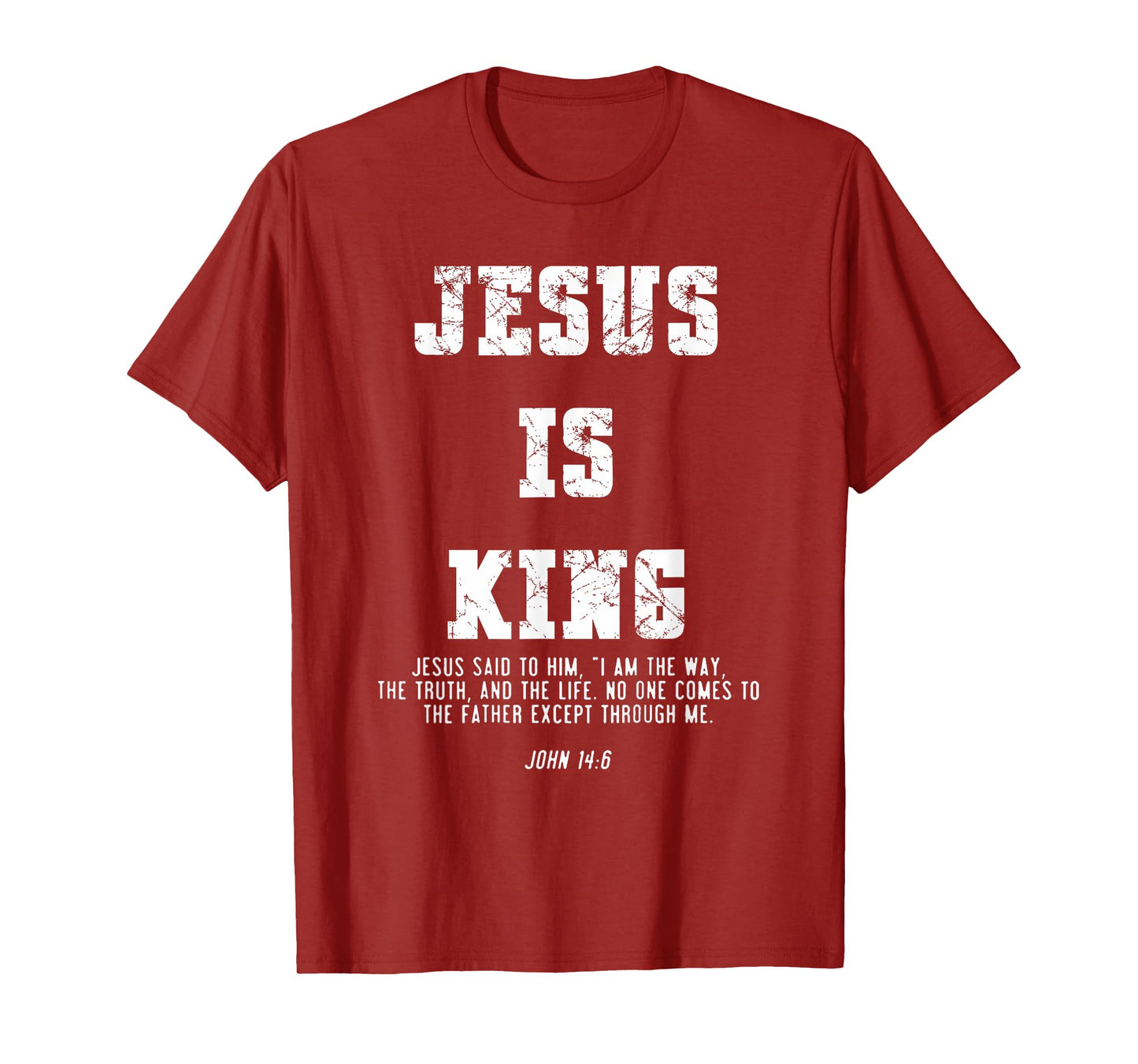 Vintage Jesus Is King Jesus John 14:6 Christian T-Shirt