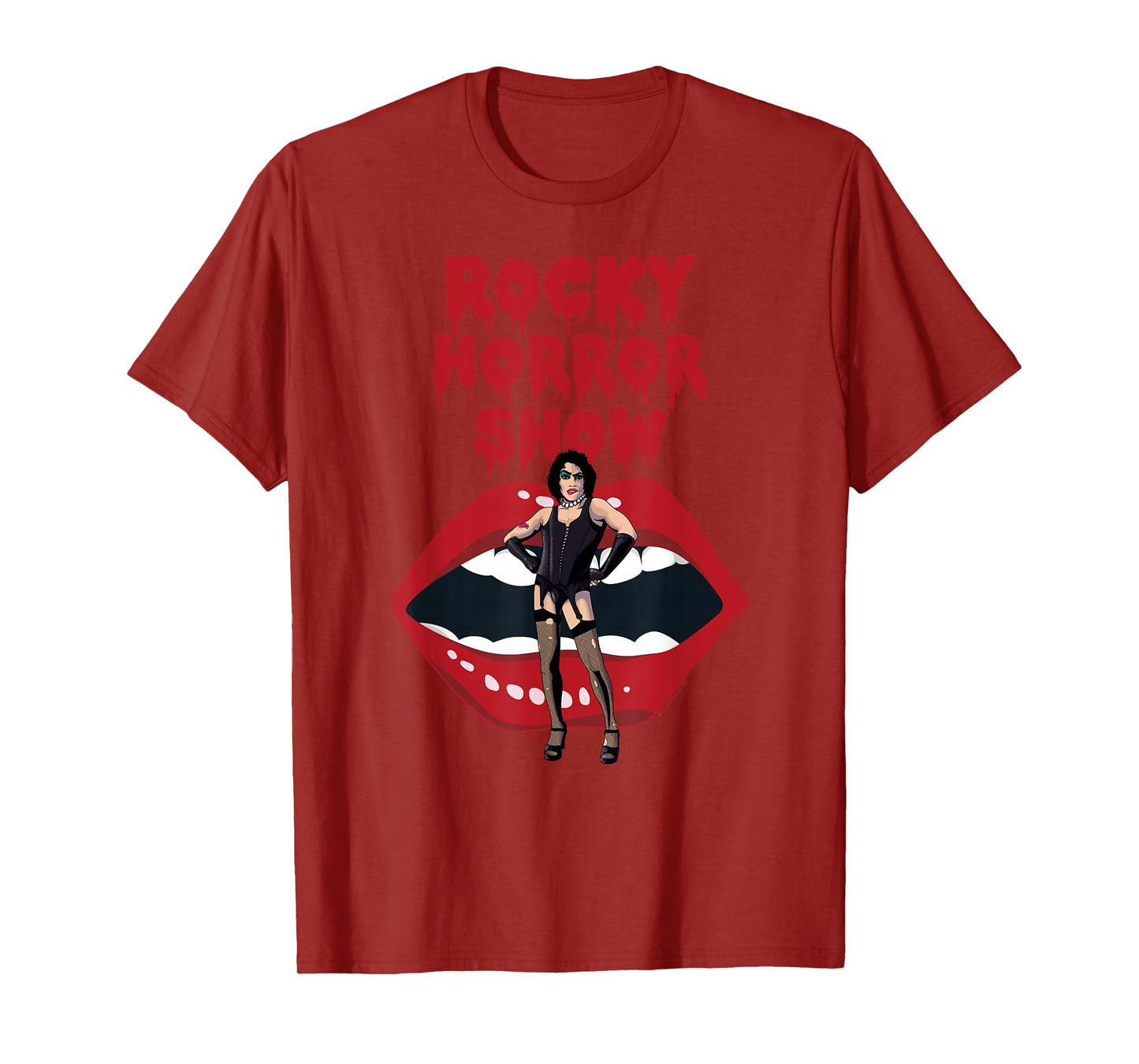 Rocky Horror Show Dr Frank N Furter With Lips T-Shirt