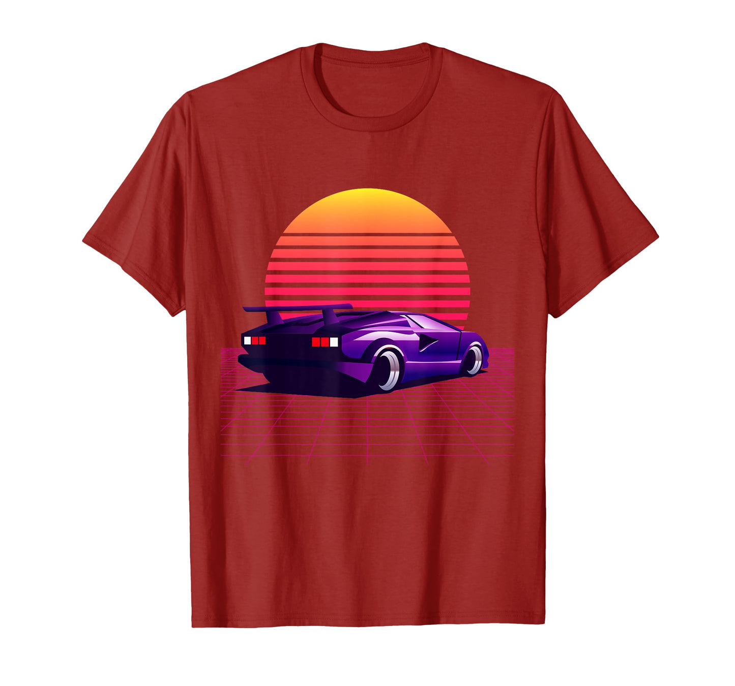 Men's Women's Vintage Retro 80's 90's Cars Graphic Design T-Shirt