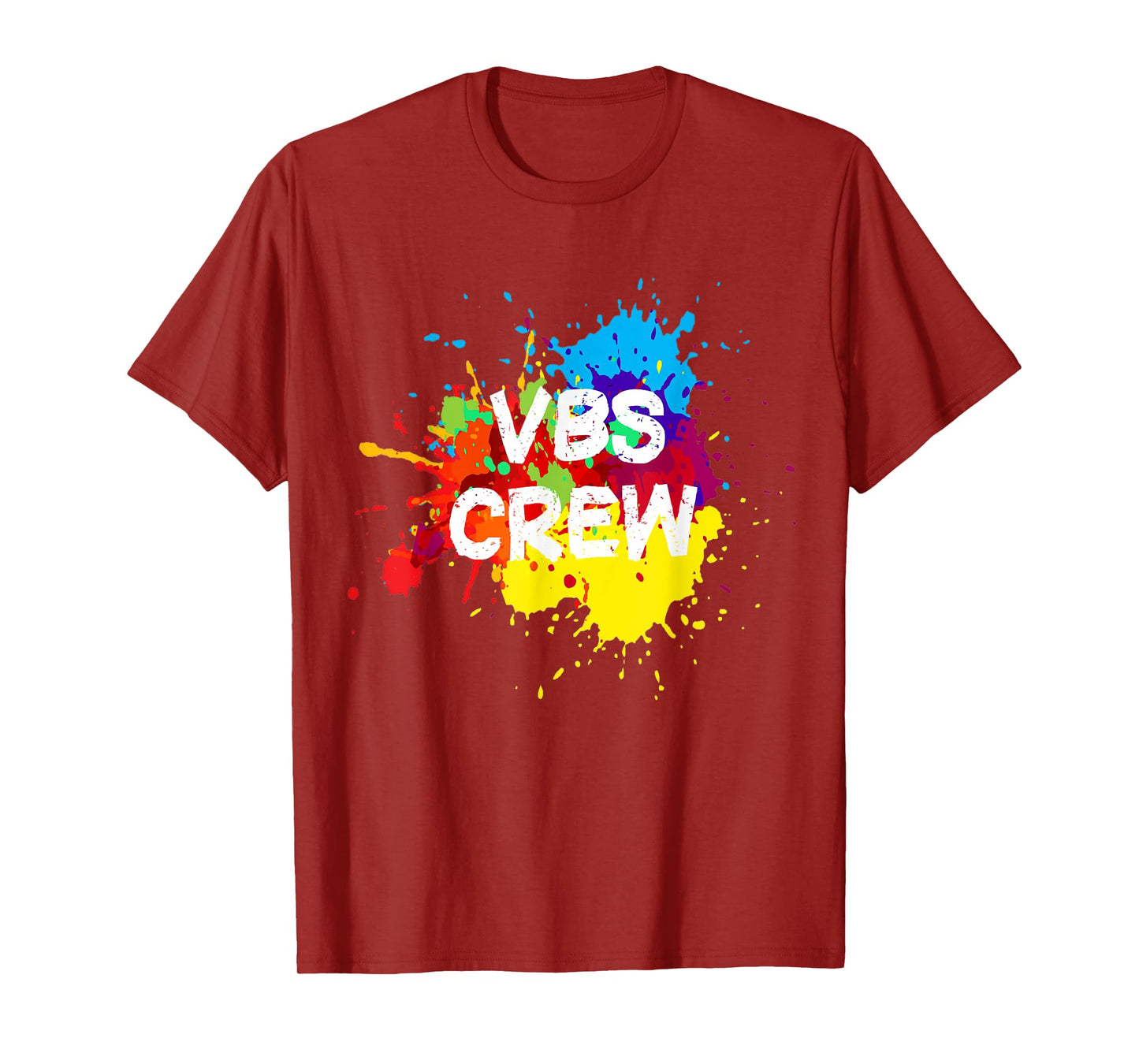 VBS 2022 Crew Vacation Bible School Paint Splatter T-Shirt