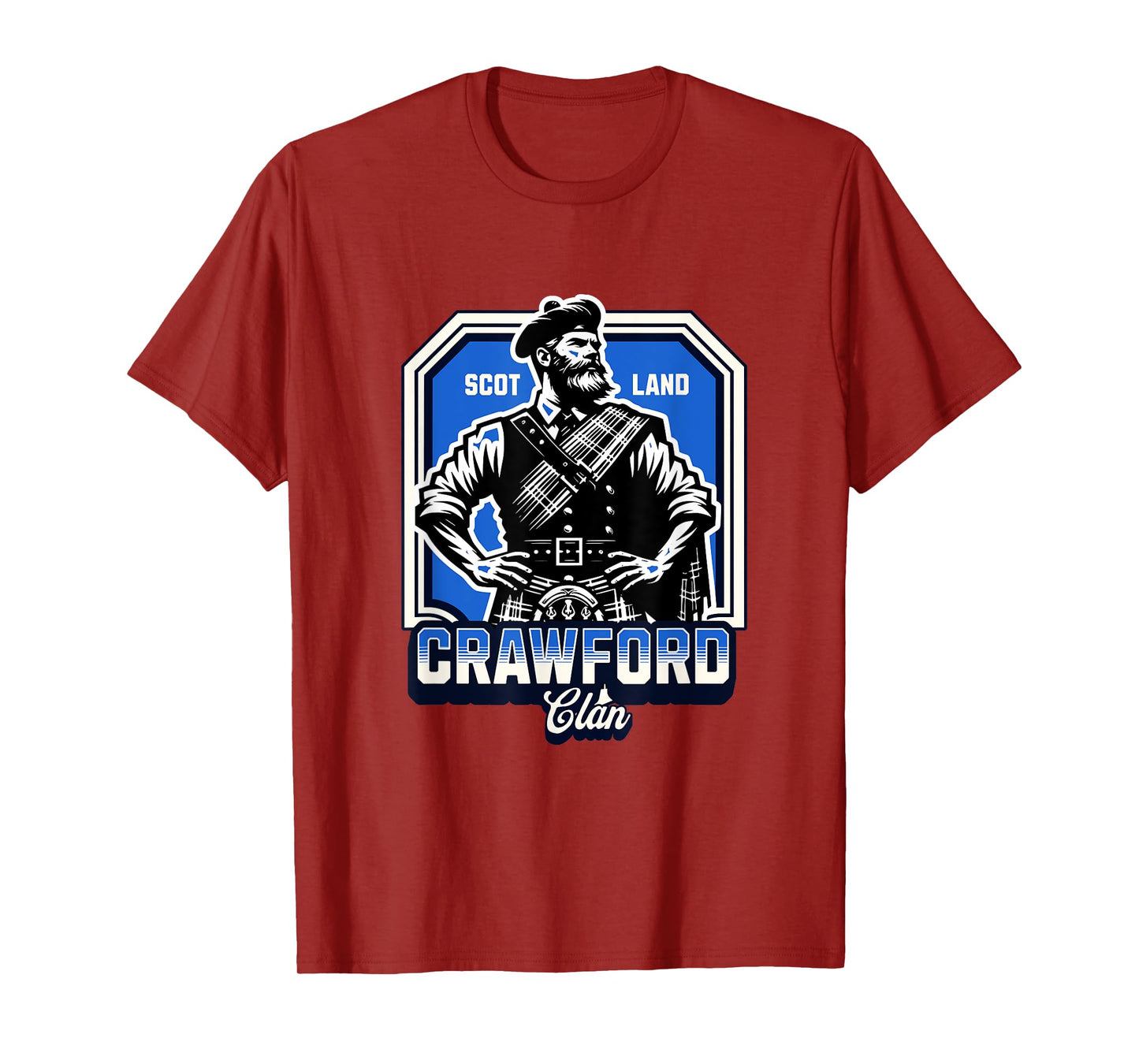 Crawford Clan Scottish Gaelic Name T-Shirt