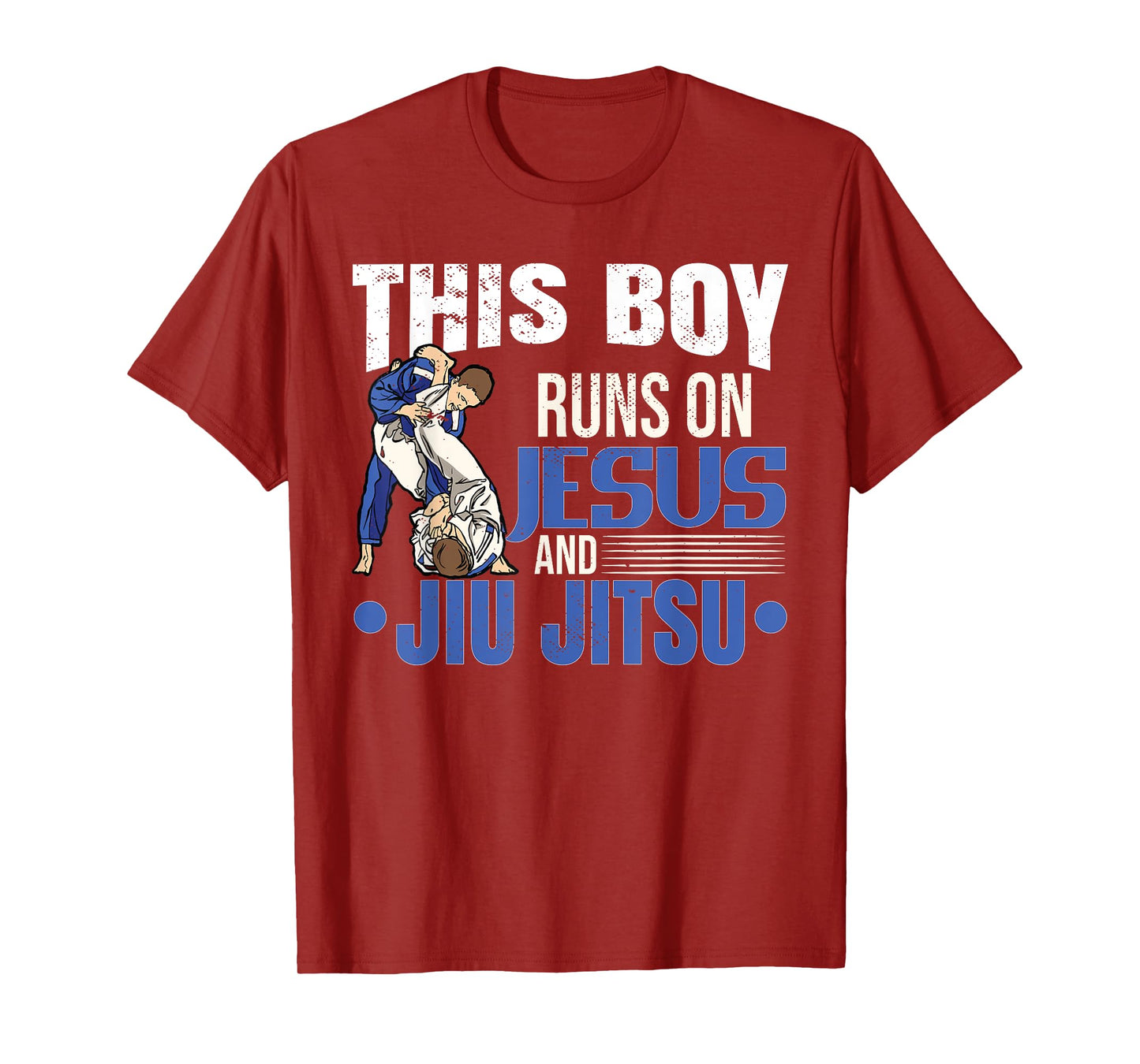 This Boy Runs On Jesus And Jiu Jitsu T-Shirt
