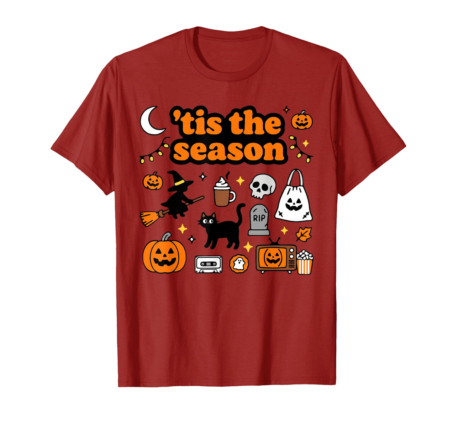 Tis The Season Halloween Pumpkin Ghost Costume T-Shirt