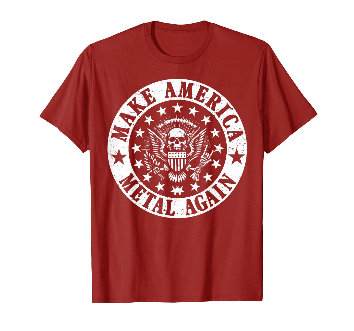 Make America Metal Again Vintage Seal Funny Apparel Tee T-Shirt