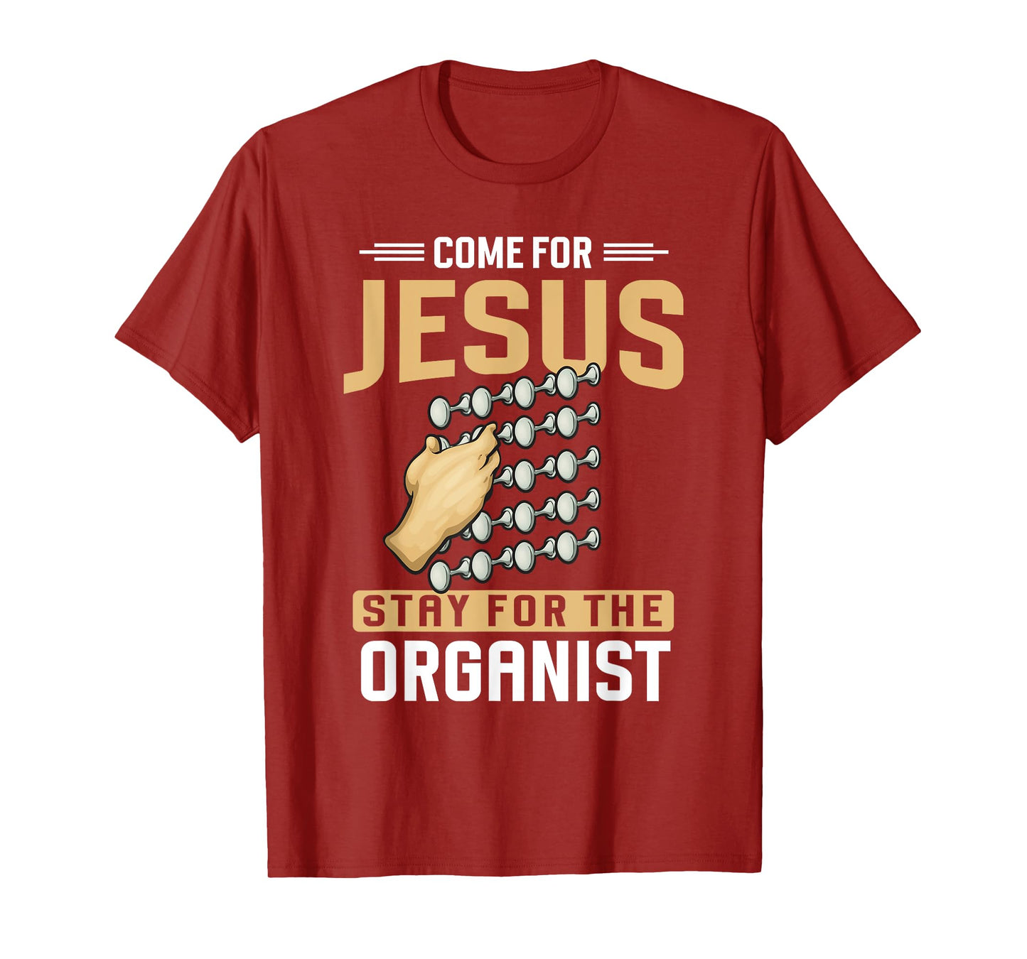 Pipe Organ Instrument Player Church Organist T-Shirt