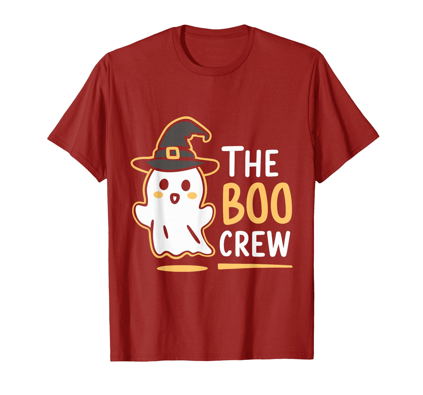 The Boo Crew Cute Halloween Ghost Design T-Shirt