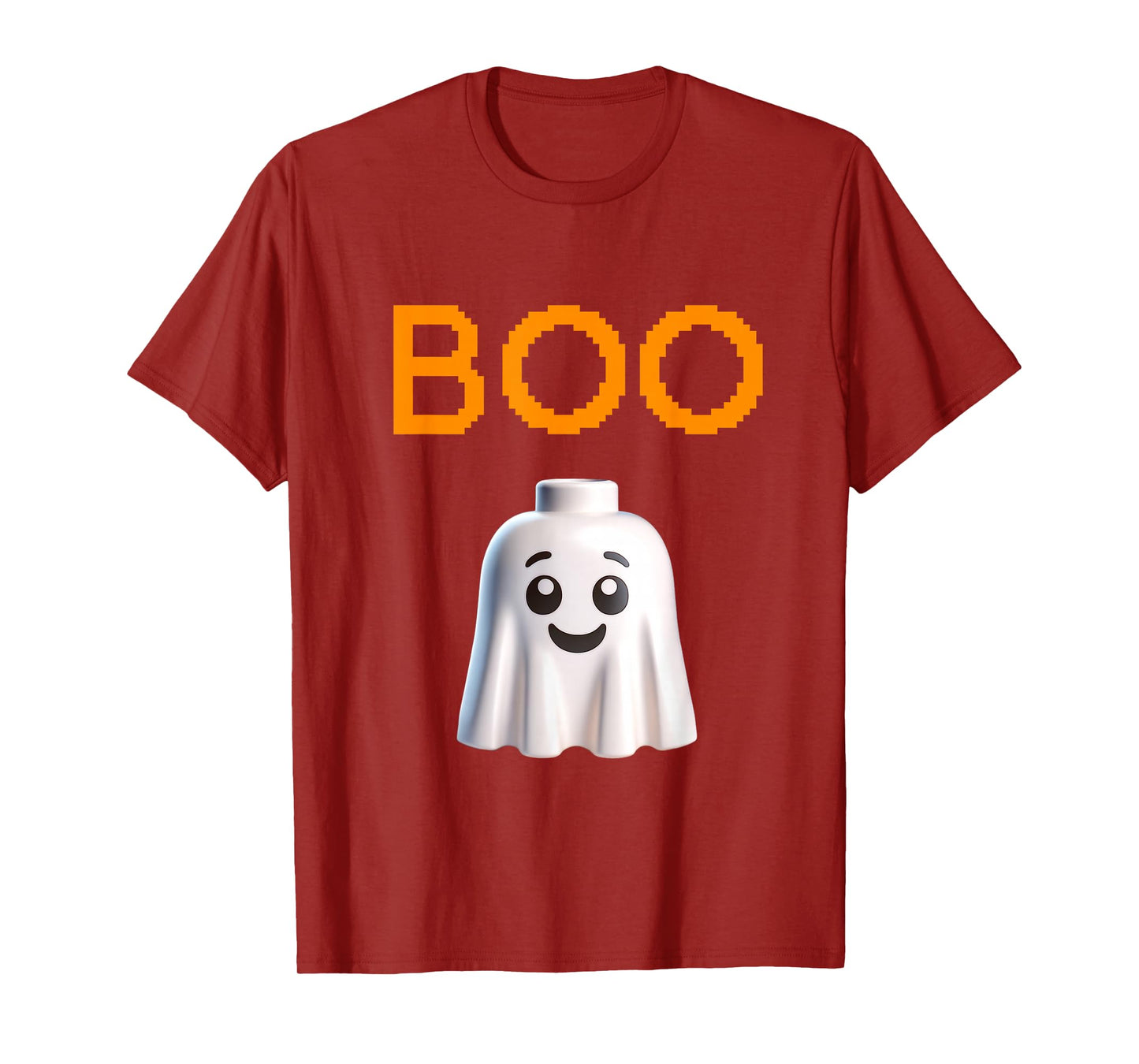 Halloween Master Builder Boo Ghost Costume Building Bricks T-Shirt