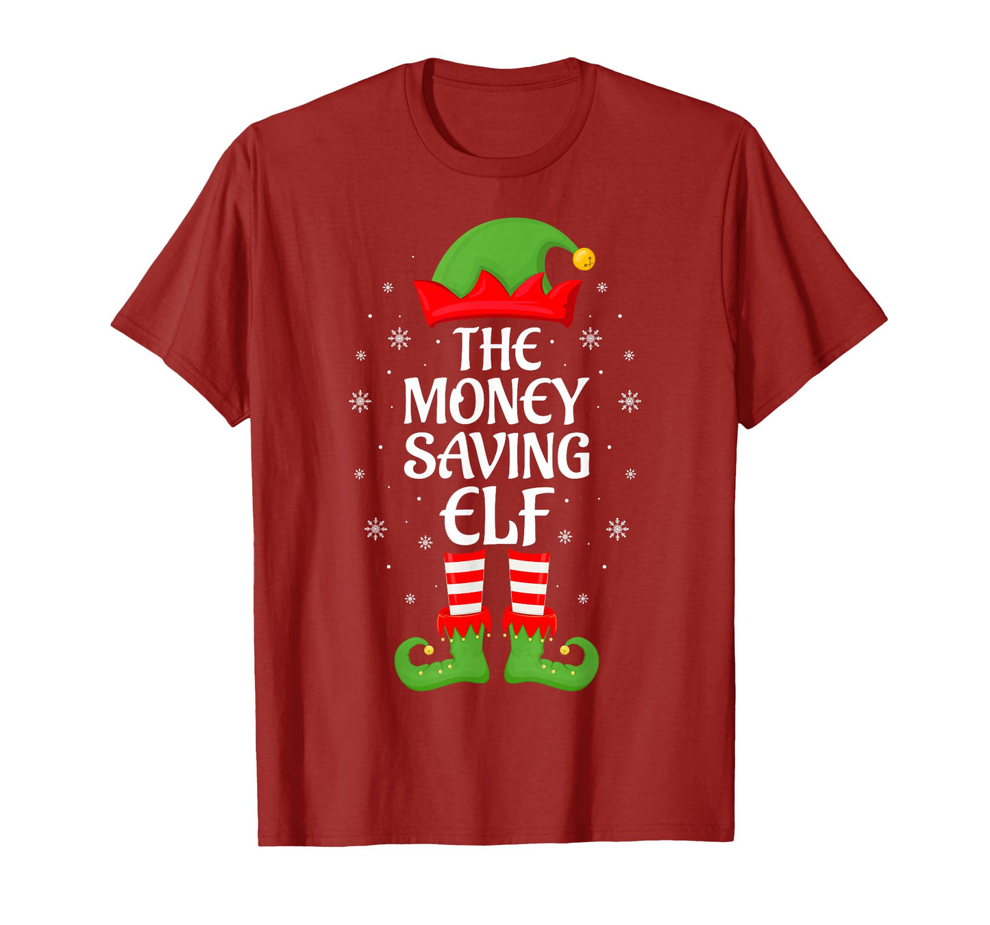 Money Saving Elf Xmas Family Matching Elf Squad Christmas T-Shirt