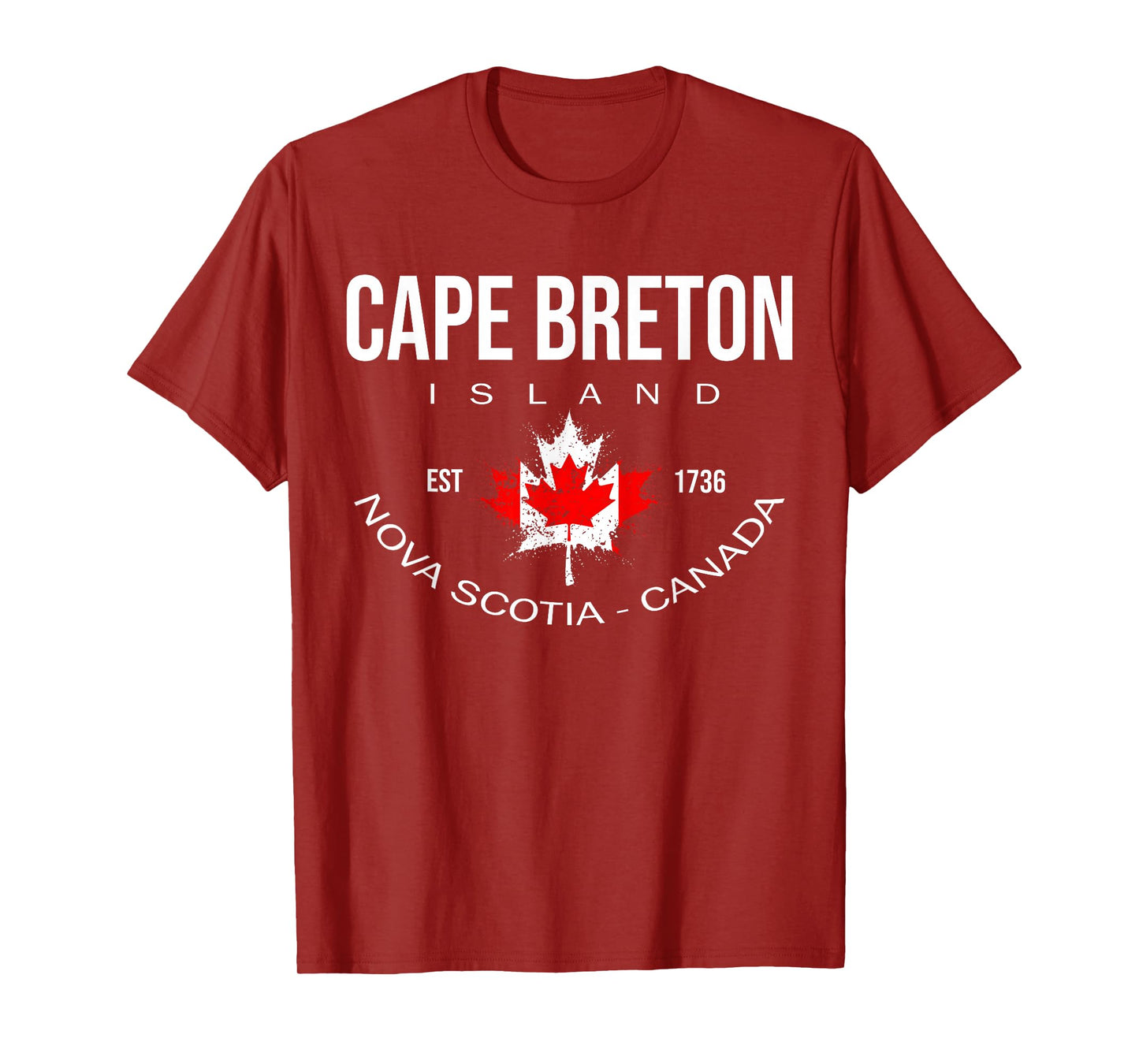 Vintage Cape Breton Island, Retro Nova scotia canada leaf T-Shirt