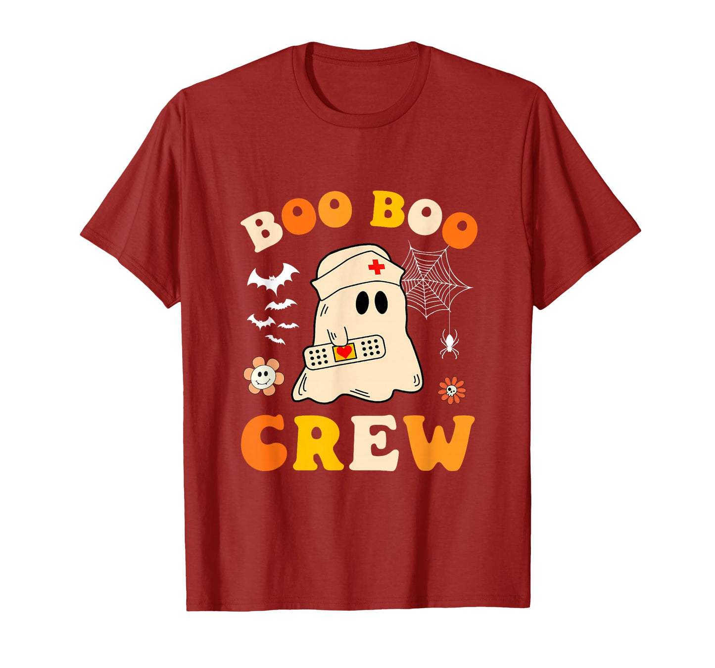 Groovy Boo Boo Crew Nurse Ghost Halloween Costume Men Women T-Shirt