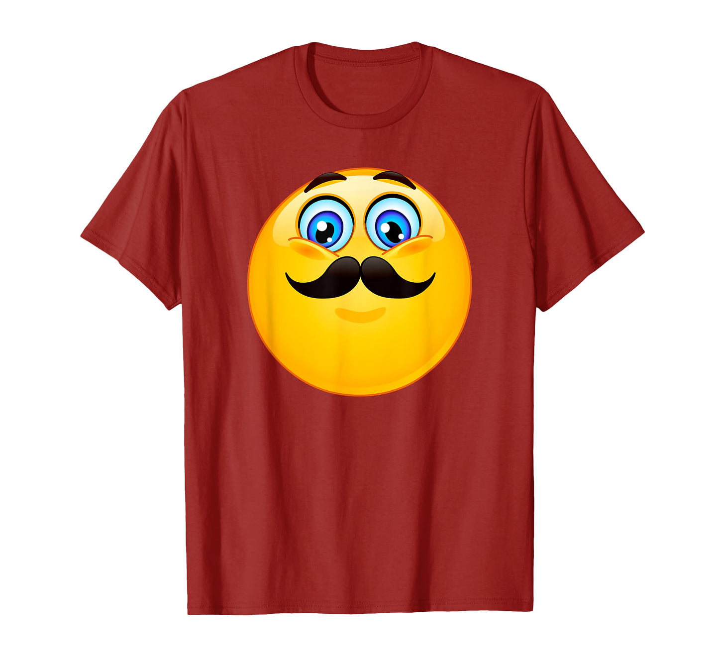 Trendy Classic Mustache Emoji T-Shirt