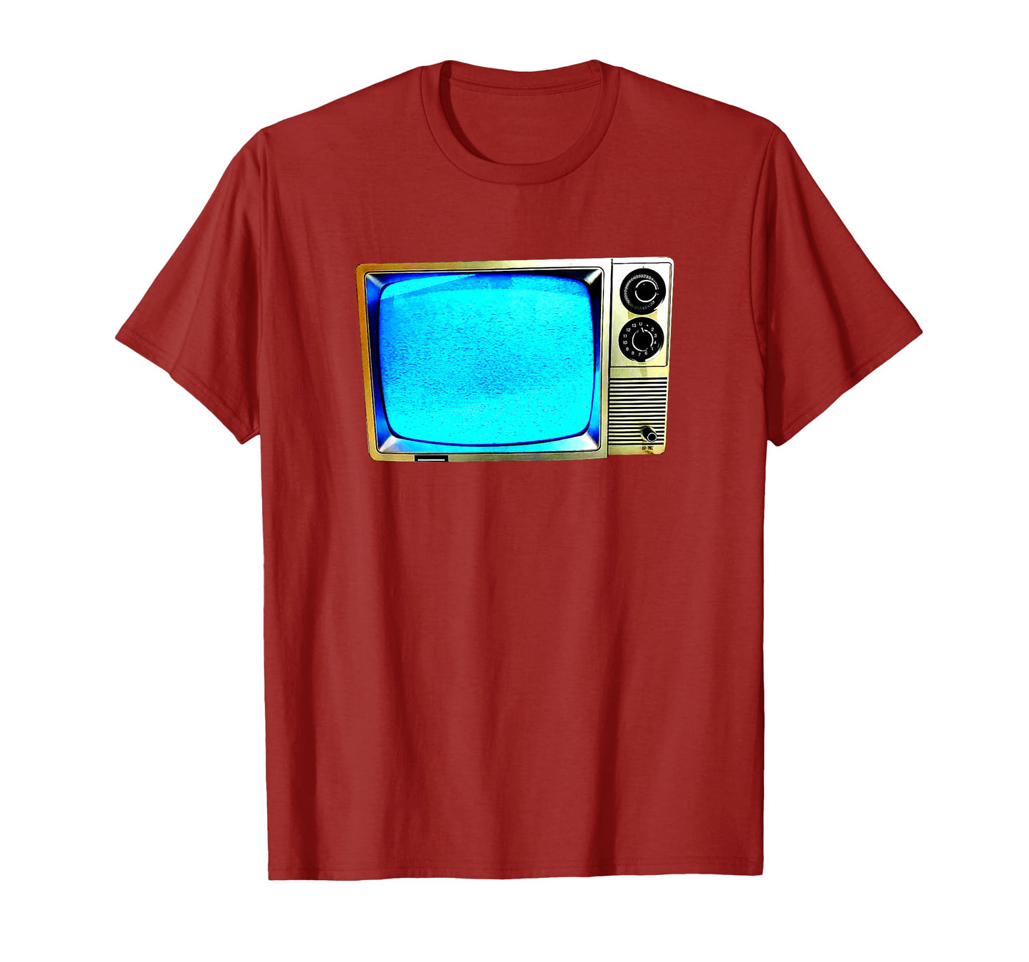Vintage Television Tube TV Static Screen Old School Retro T-Shirt