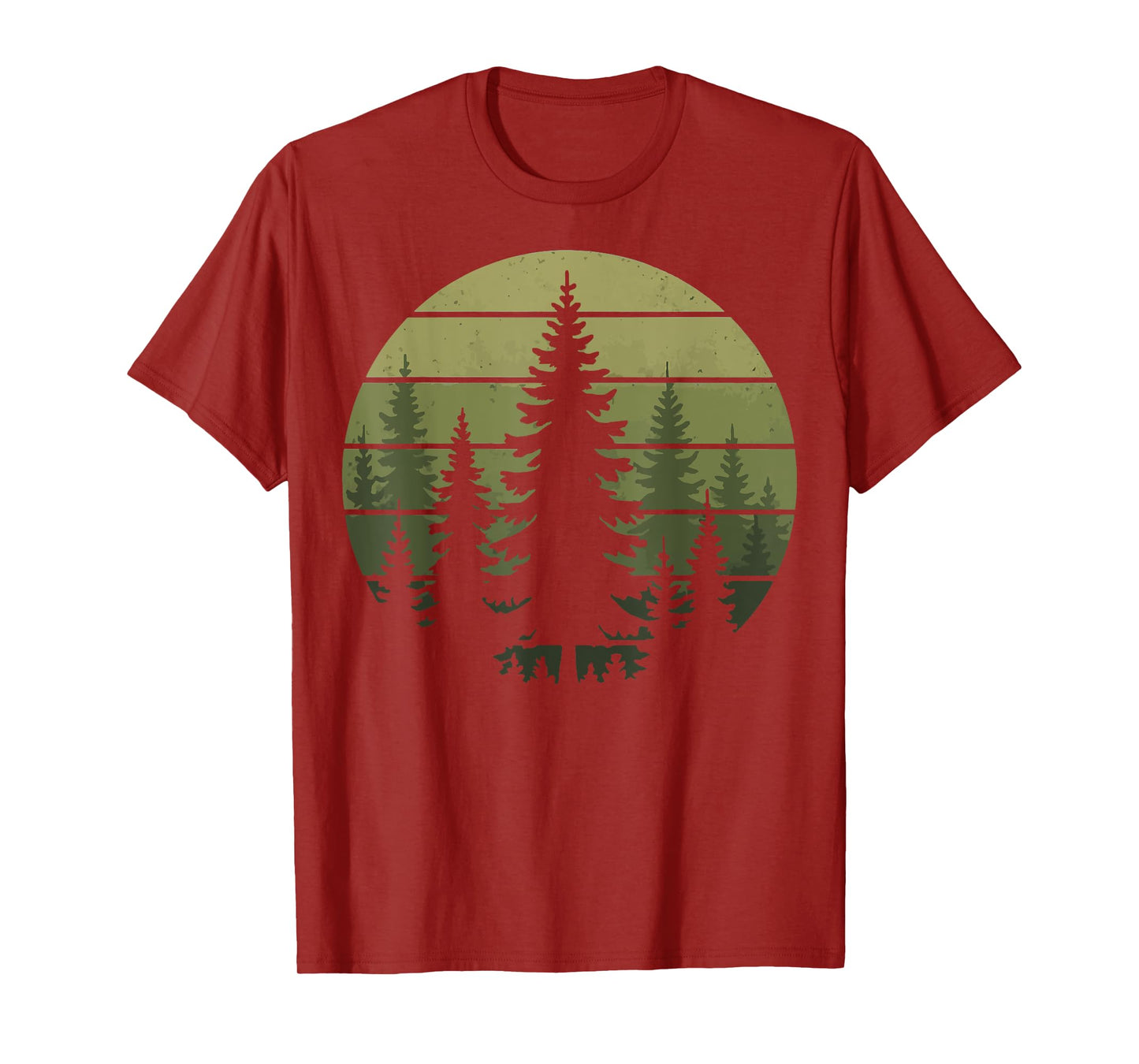 Forest Retro Nature Wildlife Outdoor T-Shirt
