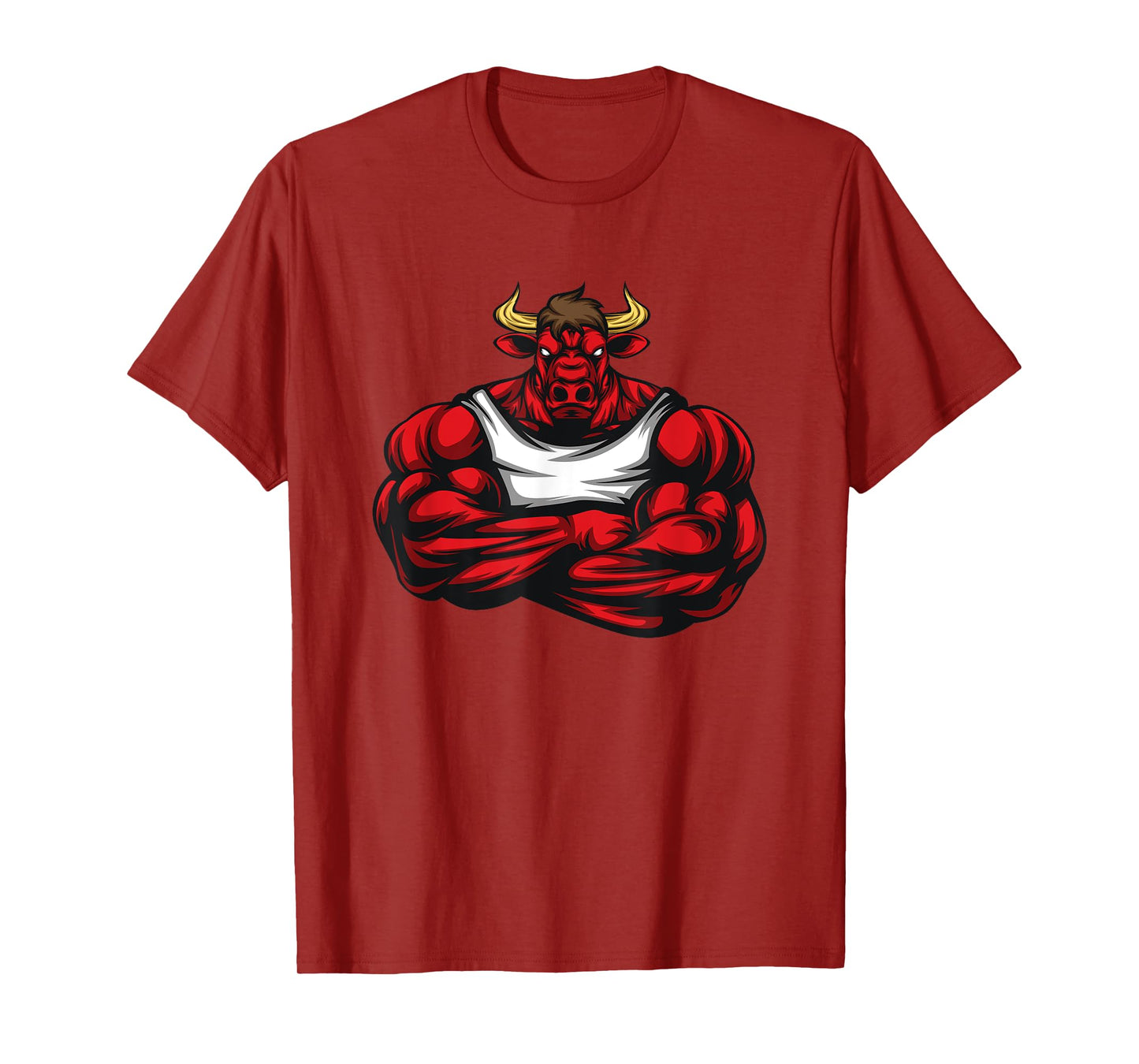 Strong Like Bull Bodybuilding, Weightlifting Gym T-Shirt T-Shirt
