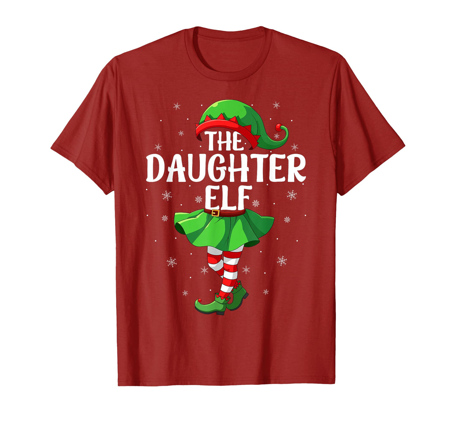 Daughter Elf Christmas Girls Women Elf Squad Xmas Family T-Shirt